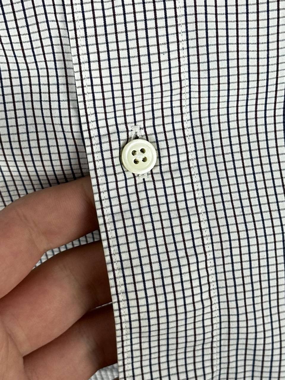 Ermenegildo Zegna Ermenegildo Zegna Luxury Plaid Short Sleeve Shirt Size US L / EU 52-54 / 3 - 9 Thumbnail