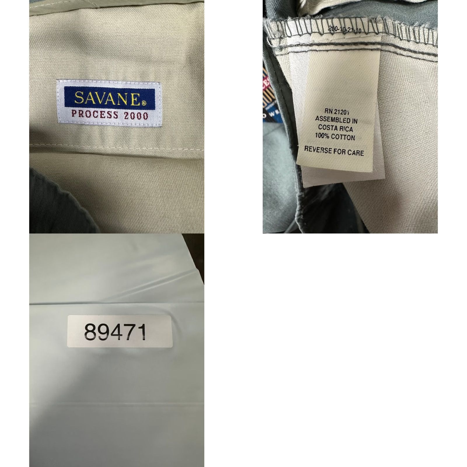 Savane Savane Process 2000 Pants Mens 35 Sage Green Pleated Cuffed Chino #35 31in Inseam Royal Mens Size US 35 - 8 Thumbnail
