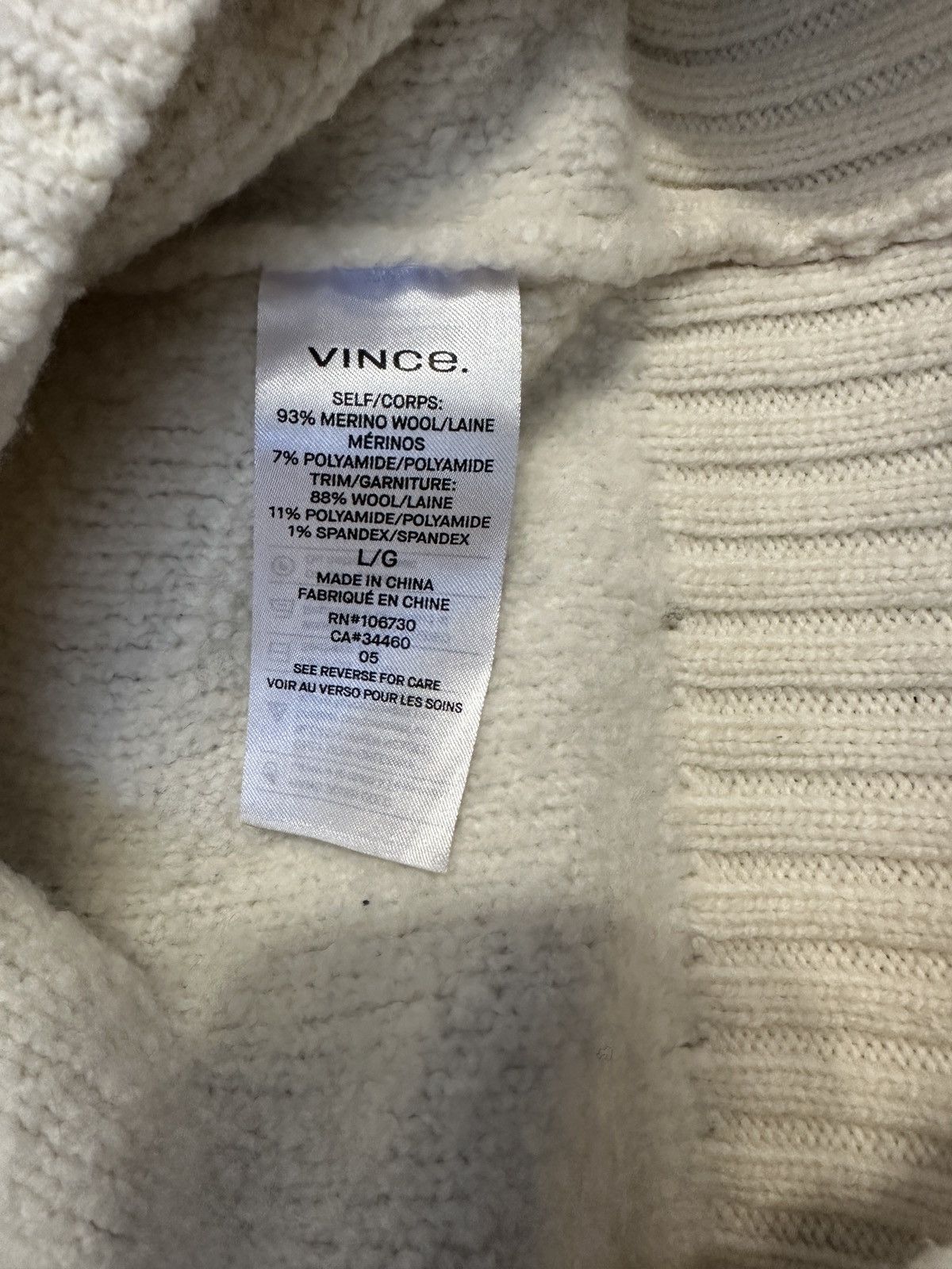 Vince Vince Wool Hoodie Size US L / EU 52-54 / 3 - 4 Thumbnail