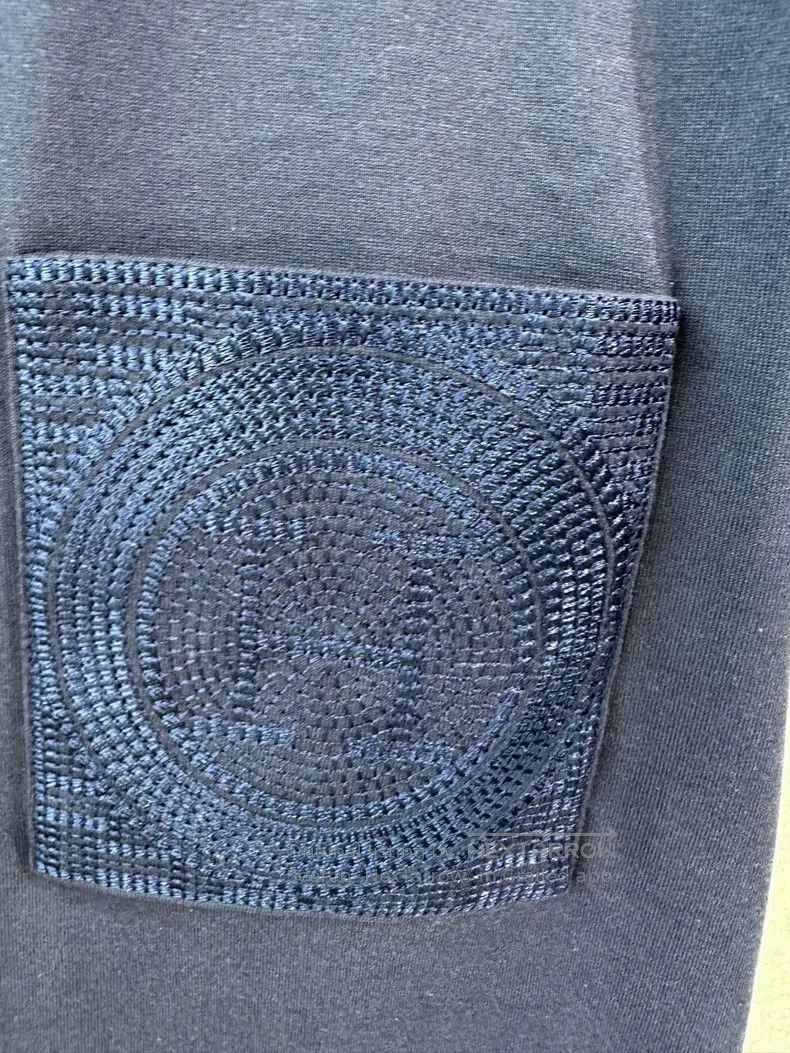 Hermes Hermes Blue pocket embroidered T-shirt Size XS / US 0-2 / IT 36-38 - 3 Thumbnail