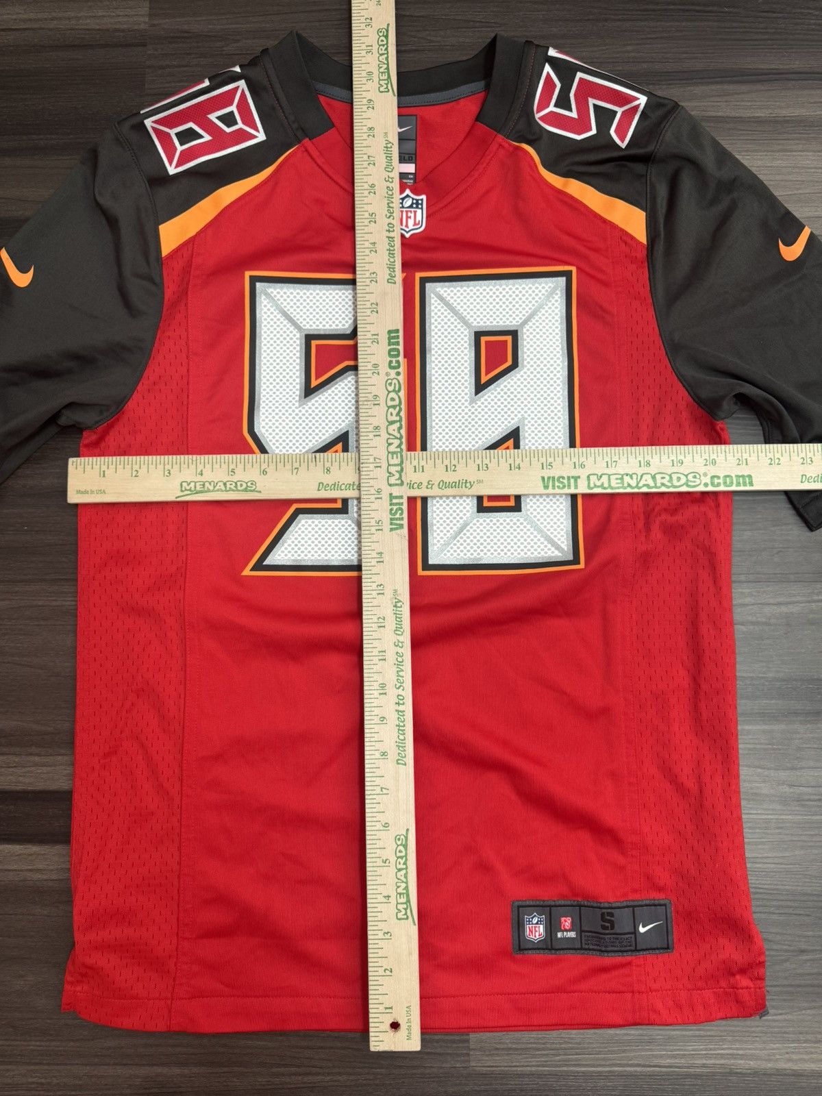 Nike Kwon Alexander #58 Tampa Bay Buccaneers NFL On Field Jersey Size US S / EU 44-46 / 1 - 7 Thumbnail