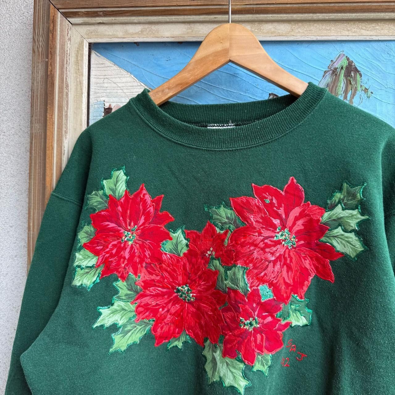 Vintage Vintage Flowers Graphic Sweatshirt Hype Avantgarde Size US M / EU 48-50 / 2 - 4 Thumbnail