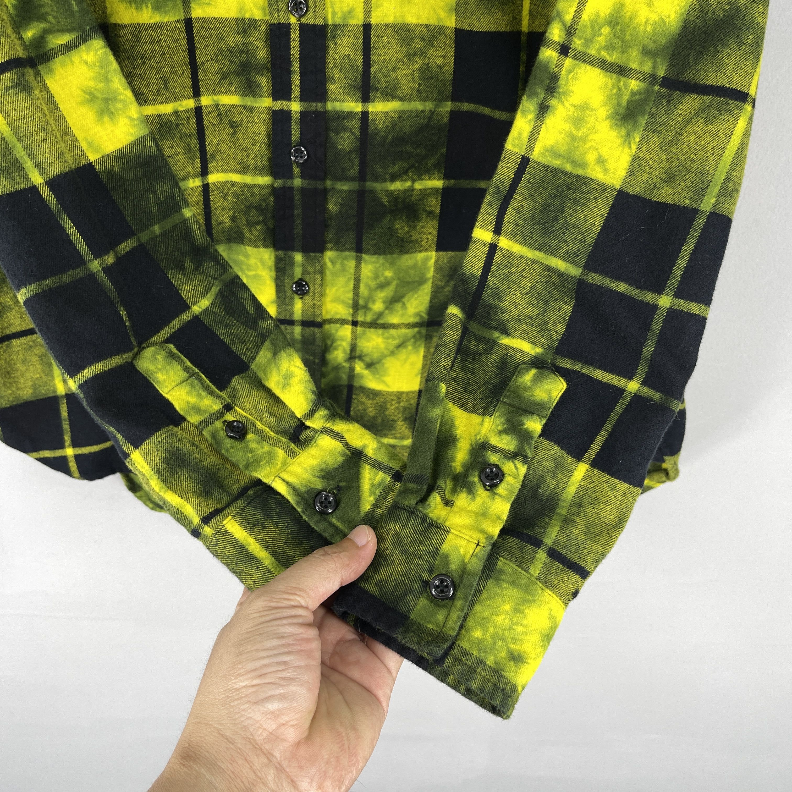 Flannel Vintage Fashion Nova Plaid Tie Dye Custom Button Up Size US M / EU 48-50 / 2 - 7 Thumbnail