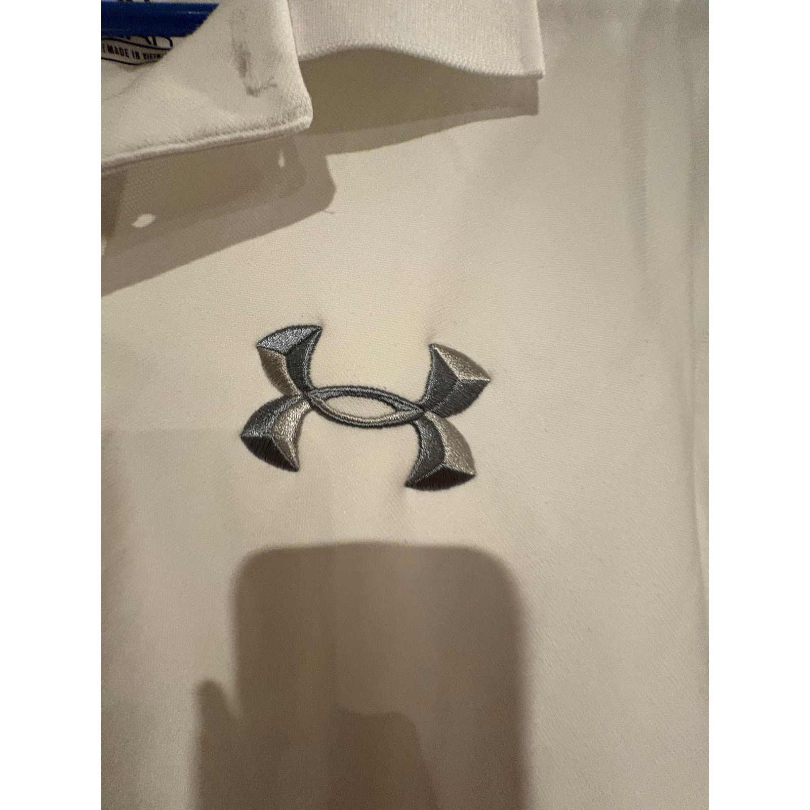 Under Armour Under Armour HeatGear Men’s White Polo Shirt – XL Regular Size US XL / EU 56 / 4 - 4 Thumbnail