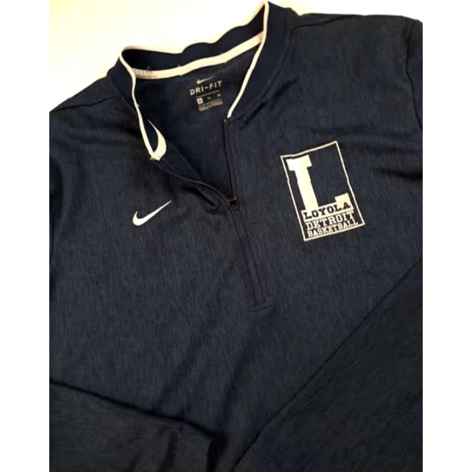 Nike Loyola Detroit Nike Dri-Fit 1/4 Zip Pullover Jacket XL Gray Men Windbreaker Spring Basketball Size US XL / EU 56 / 4 - 4 Thumbnail