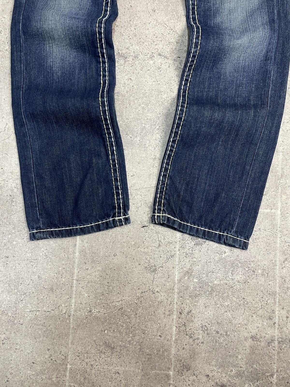 True Religion Vintage Y2K Like True Religion Distressed Jeans Ripped Blue Size US 31 - 10 Thumbnail