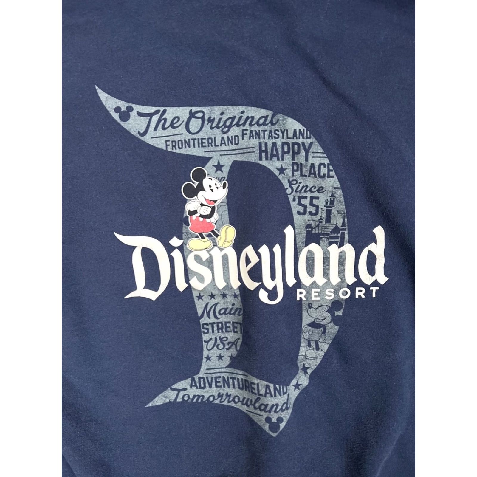Disney VINTAGE Disney Mickey Mouse Hoodie Sweatshirt 2XL Blue Men Pullover Hooded Graphic Print Retro 90s Cartoon Classic Size US XXL / EU 58 / 5 - 8 Thumbnail