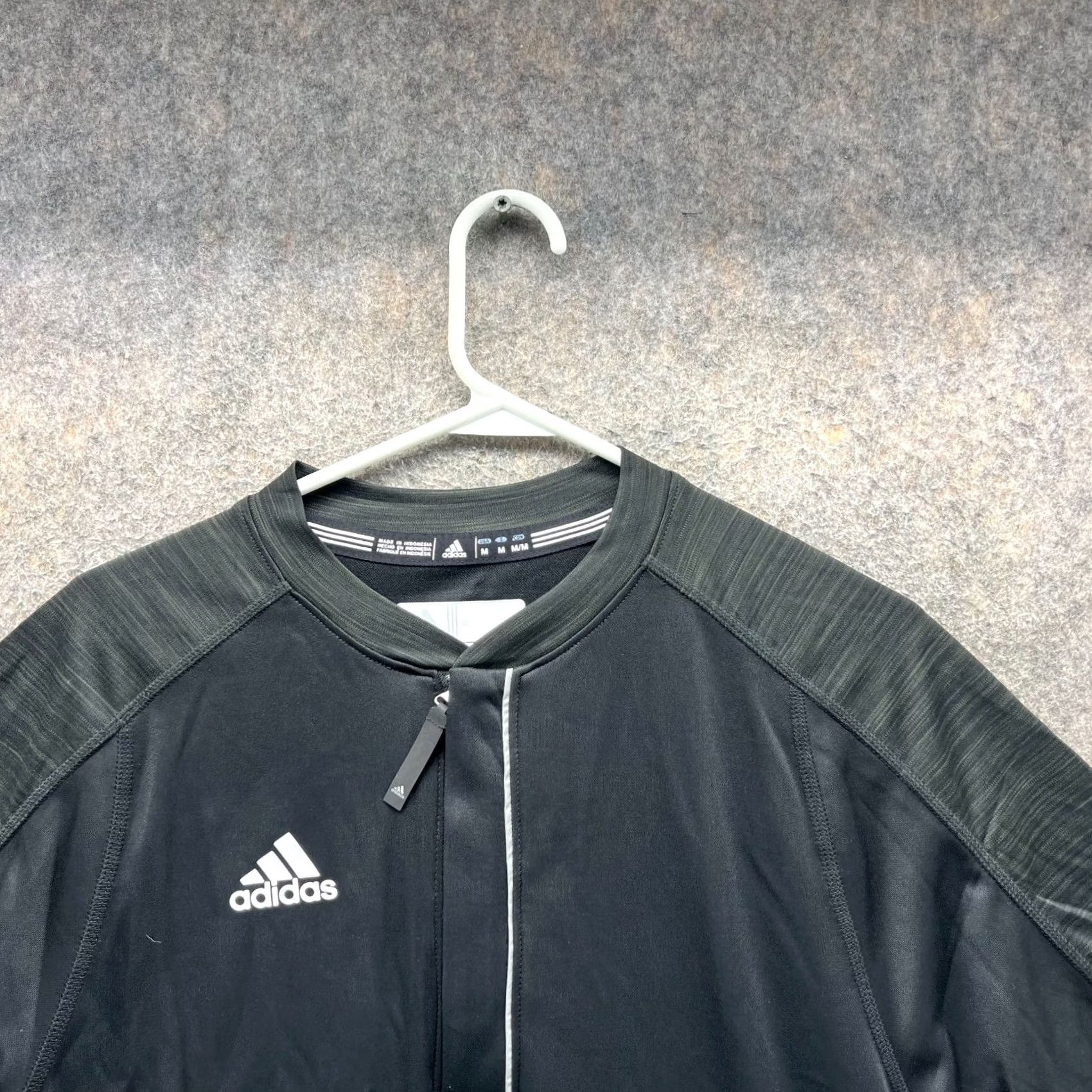 Adidas VINTAGE Adidas Shirt Mens Medium Black Athletic Quarter Zip Jersey Clima Lite Choice Size US M / EU 48-50 / 2 - 5 Thumbnail