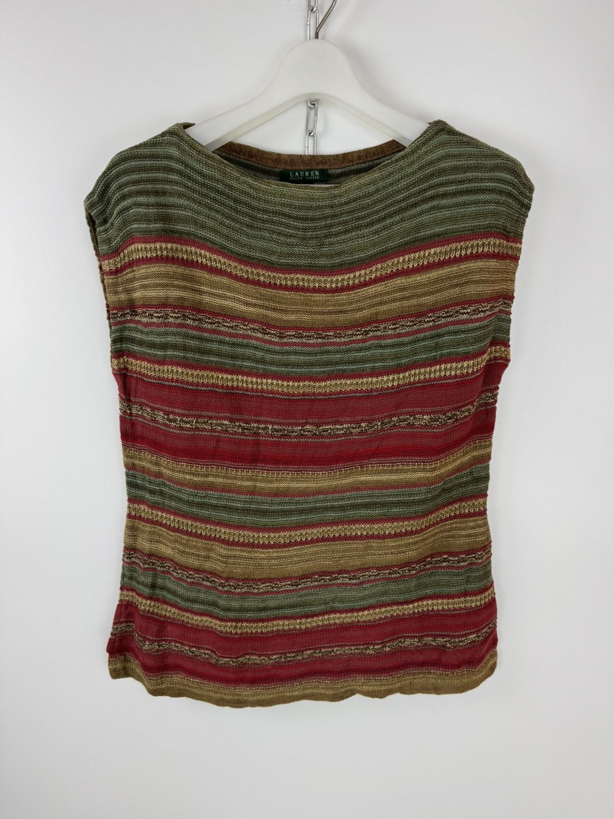 Lauren Ralph Lauren Lauren Ralph Lauren Vintage Cotton/Linen sweater Sleeve less Size XL / US 12-14 / IT 48-50 - 1 Thumbnail