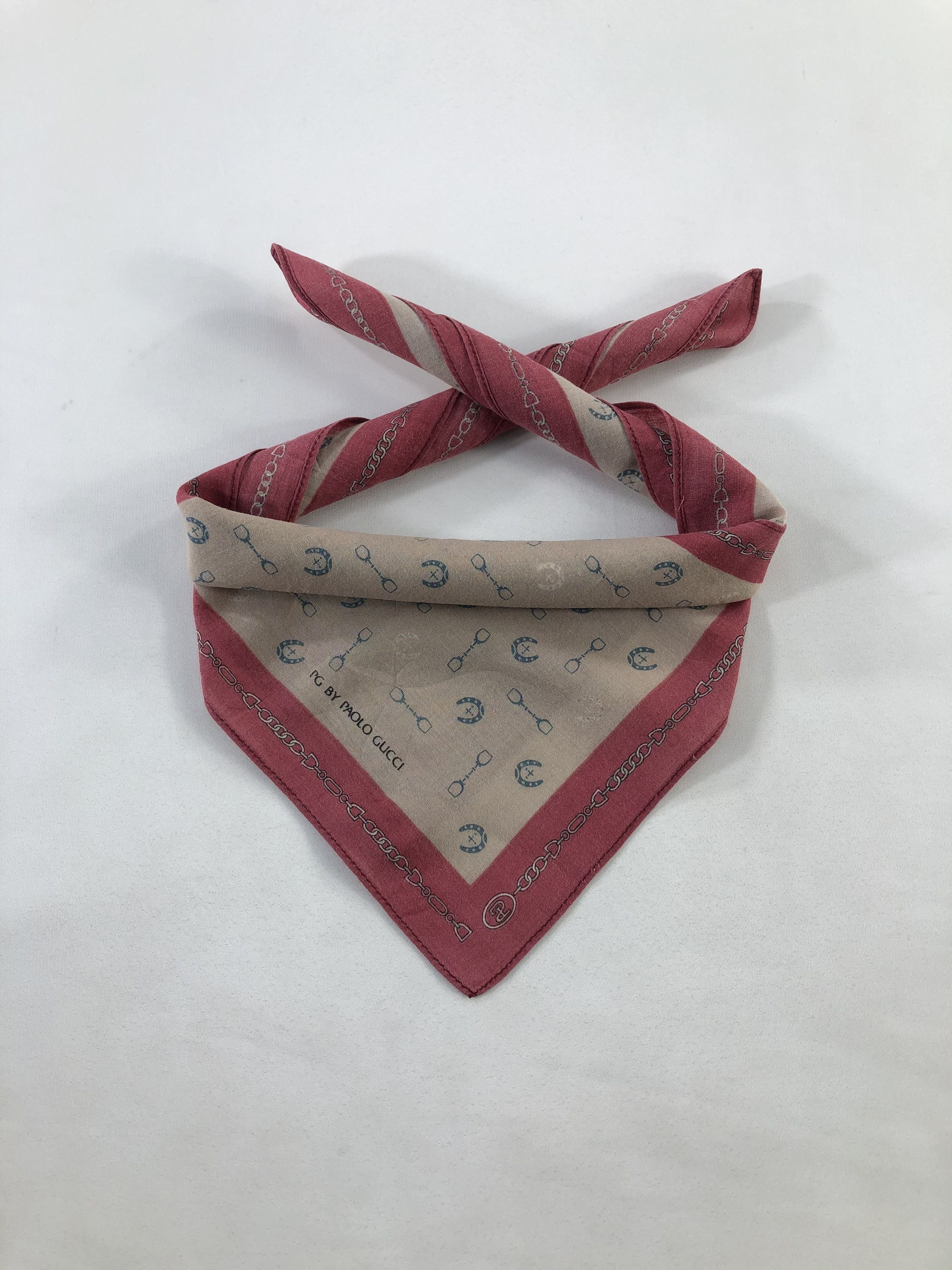 Paolo Gucci × Vintage Paolo Gucci Handkerchief / Bandana / Neckerchief Size ONE SIZE - 3 Thumbnail