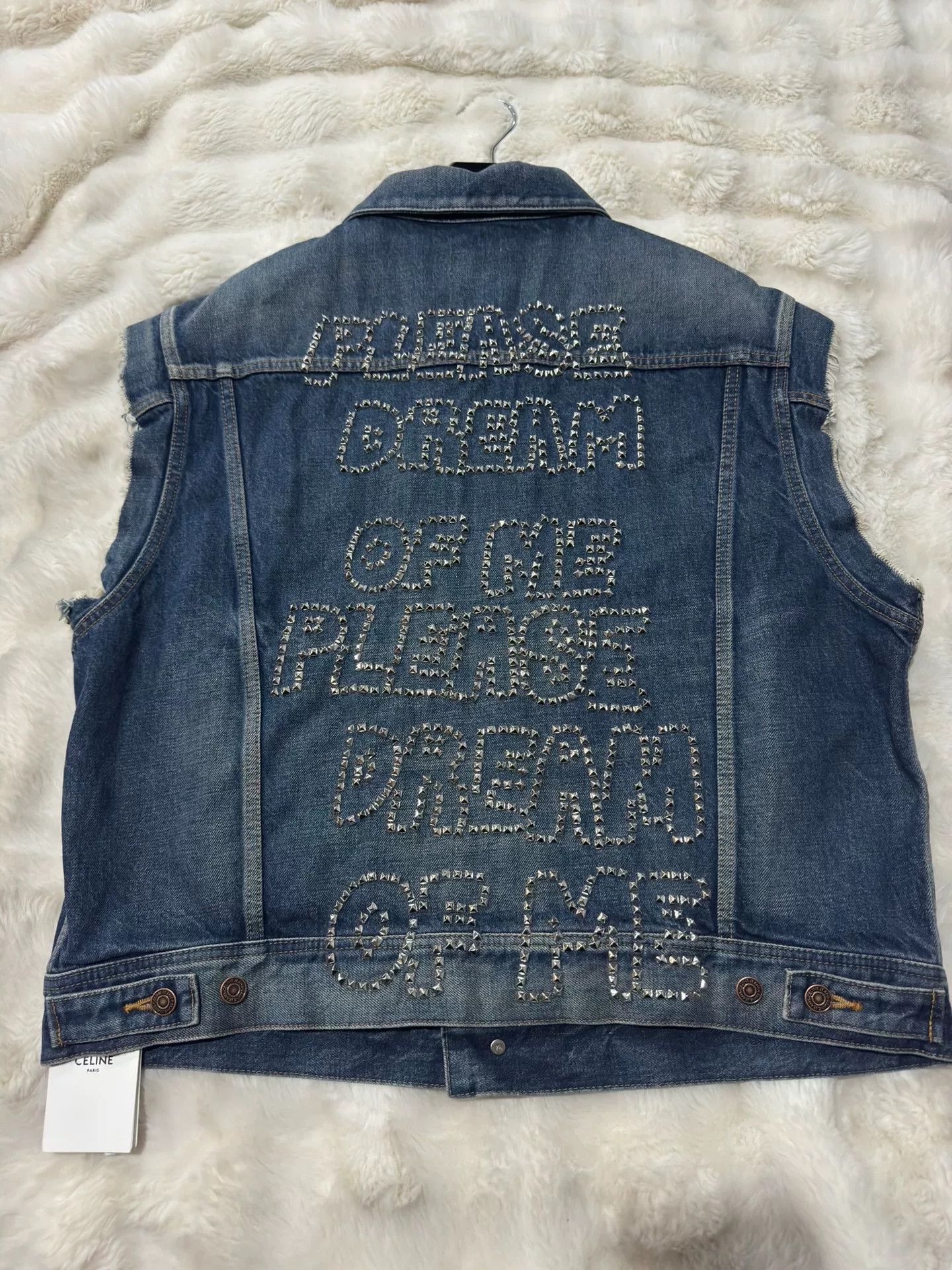 Celine Celine Runway Studded Denim Vest Size US M / EU 48-50 / 2 - 1 Thumbnail