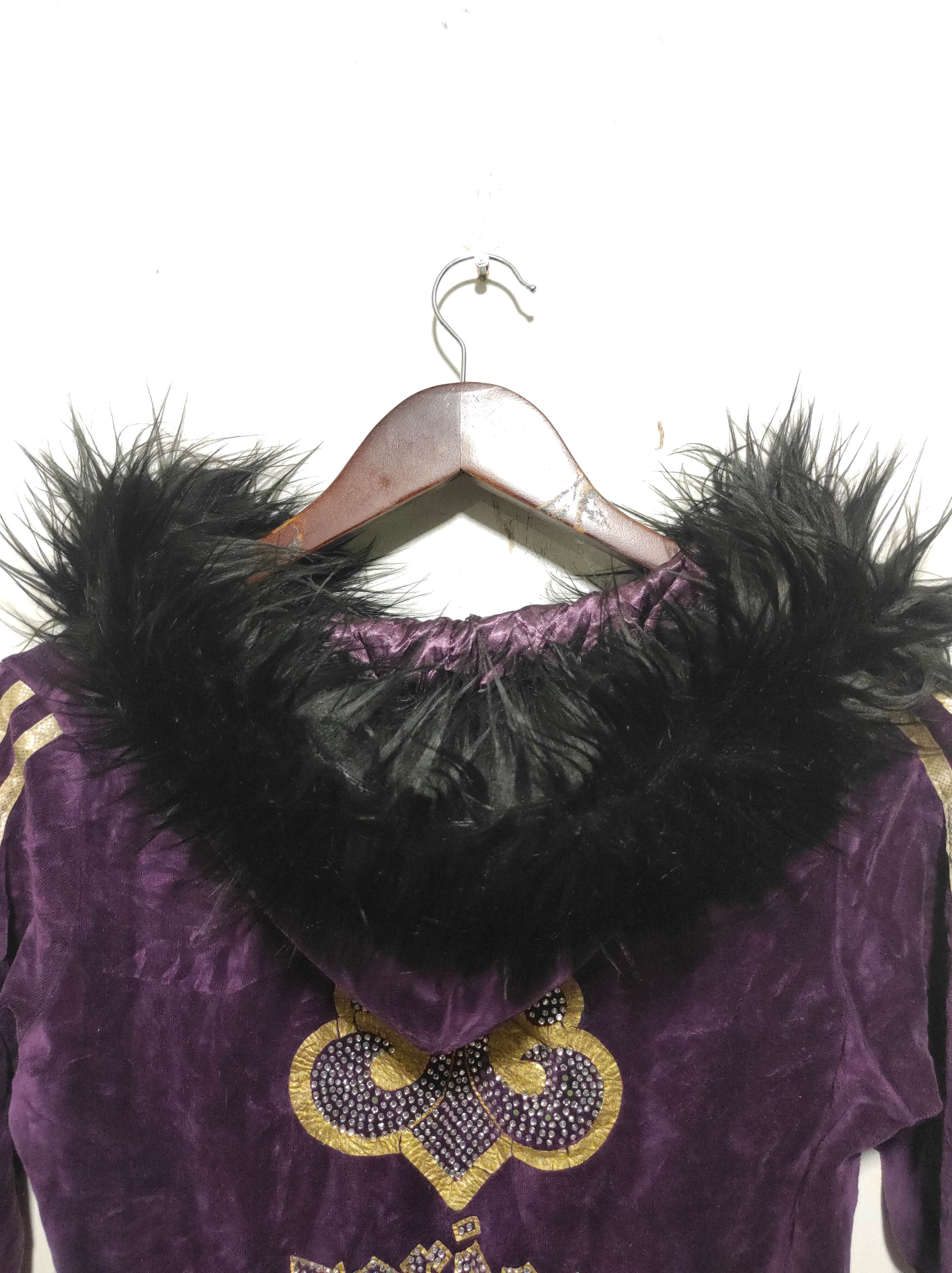 Hysteric Glamour Dereon Crop Velvet Zip Fur Hoodie LGB style Size M / US 6-8 / IT 42-44 - 12 Thumbnail