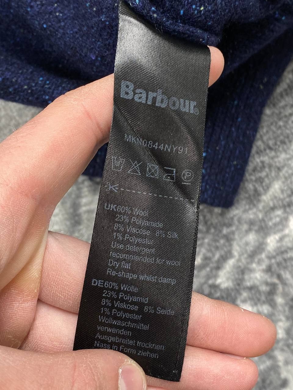 Barbour Barbour Wool Knit Sweater Men Size M Blue Size US M / EU 48-50 / 2 - 4 Thumbnail