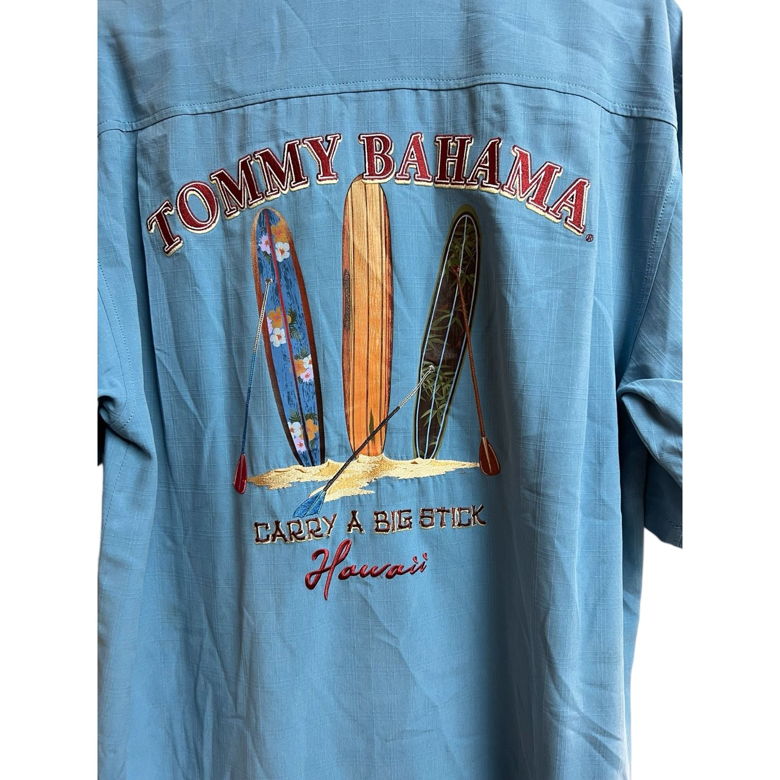 Tommy Bahama Tommy Bahama Men's Silk Camp Shirt Blue Medium Size US M / EU 48-50 / 2 - 8 Thumbnail
