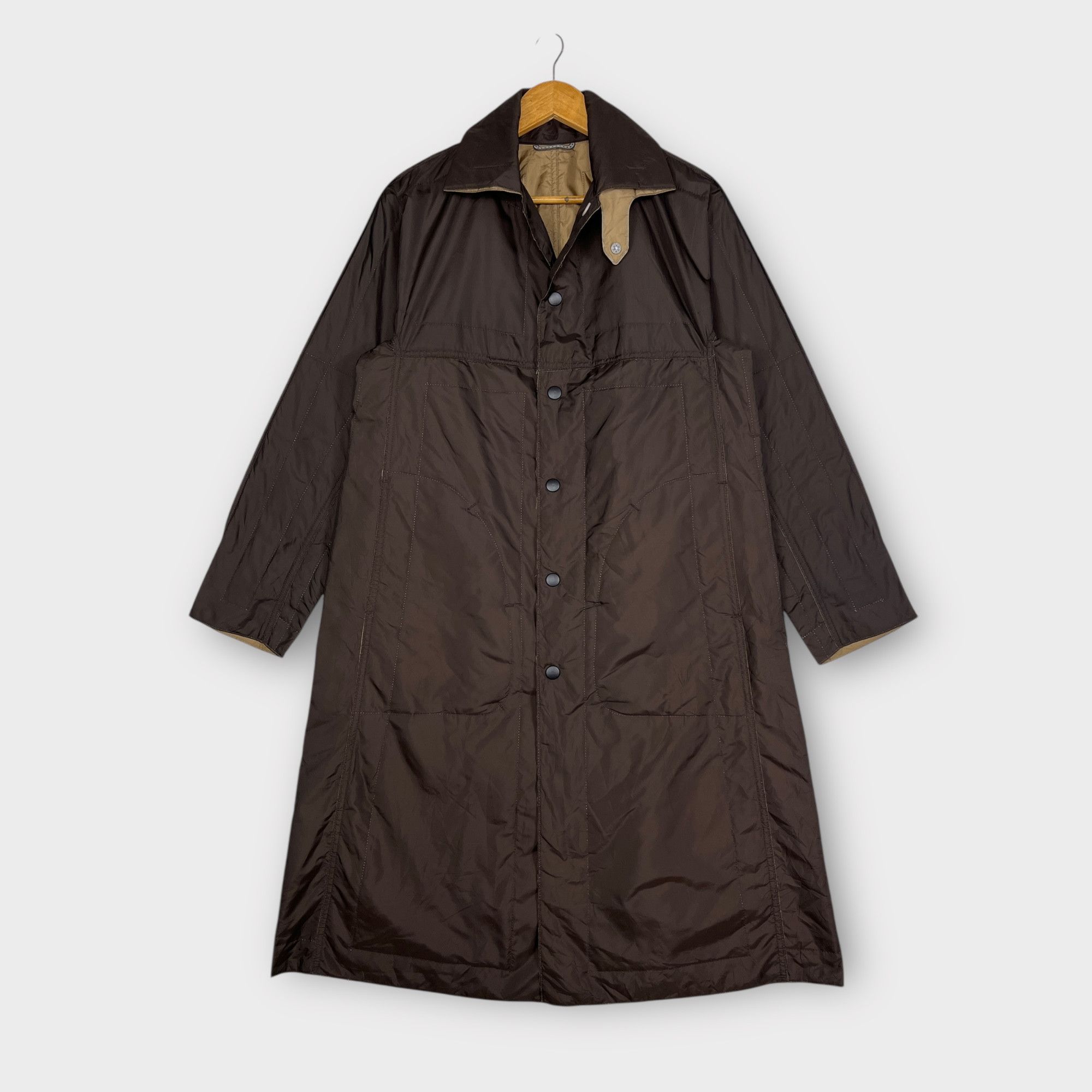 Pleats Please Issey Miyake Pleats Please Issey Miyake Reversible Long Coat Size L / US 10 / IT 46 - 1 Thumbnail