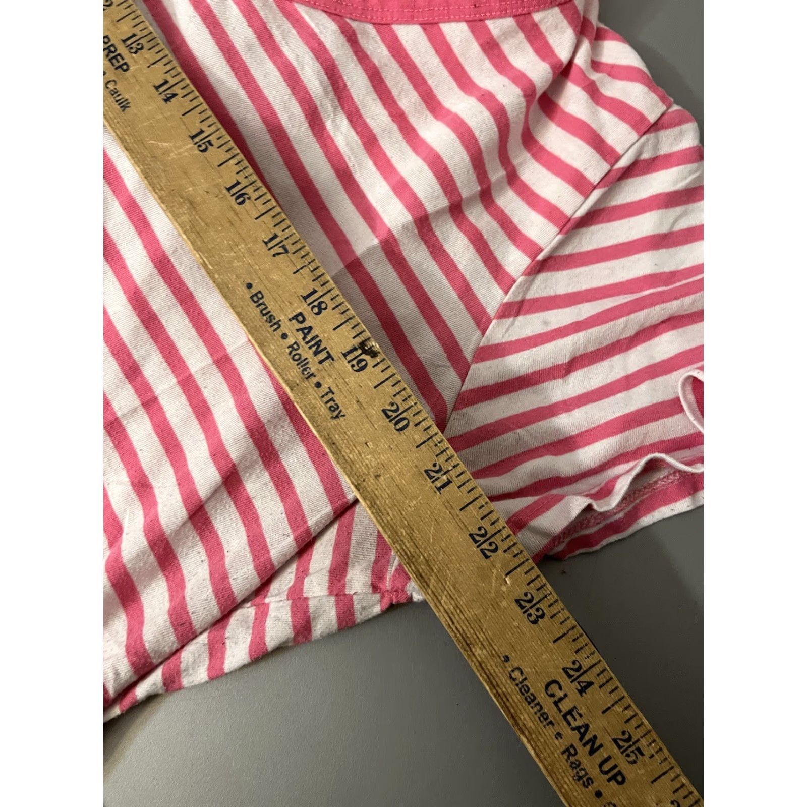Torrid Torrid Knits Classic Fit Womens Short Sleeve Shirt Size 2X Pink Striped V Neck Size XXL / US 16-18 / IT 52-54 - 5 Thumbnail