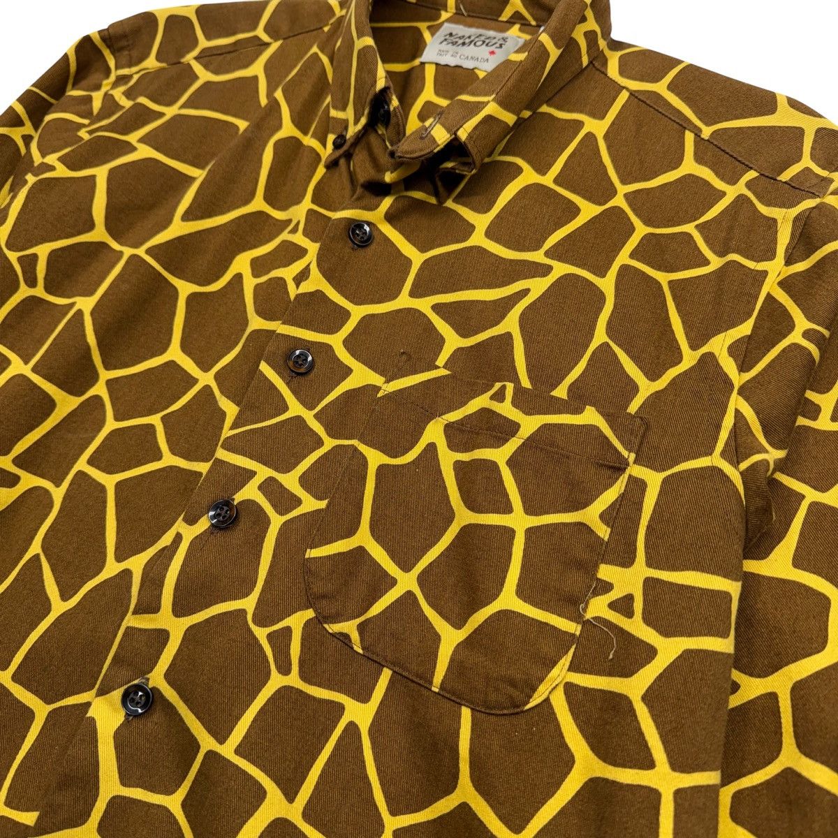 Naked & Famous Giraffe Print Button Down Size US M / EU 48-50 / 2 - 4 Thumbnail