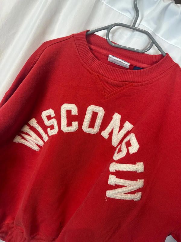 Designer Vintage Wisconsin Sweatshirt Size US XL / EU 56 / 4 - 5 Thumbnail