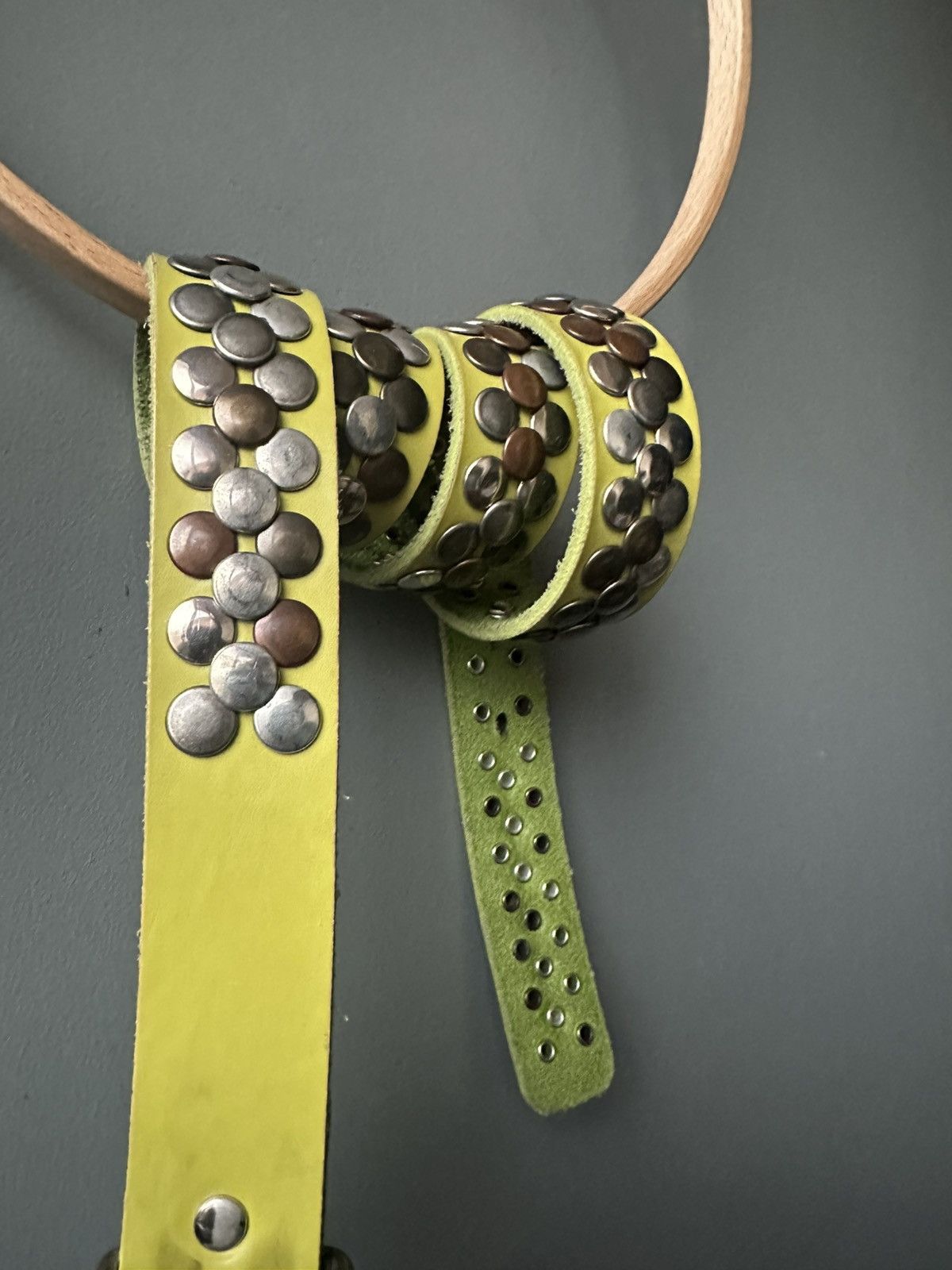 Vintage Bernd Gotz Studded Leather Belt Punk/Avant-Garde Size ONE SIZE - 2 Thumbnail