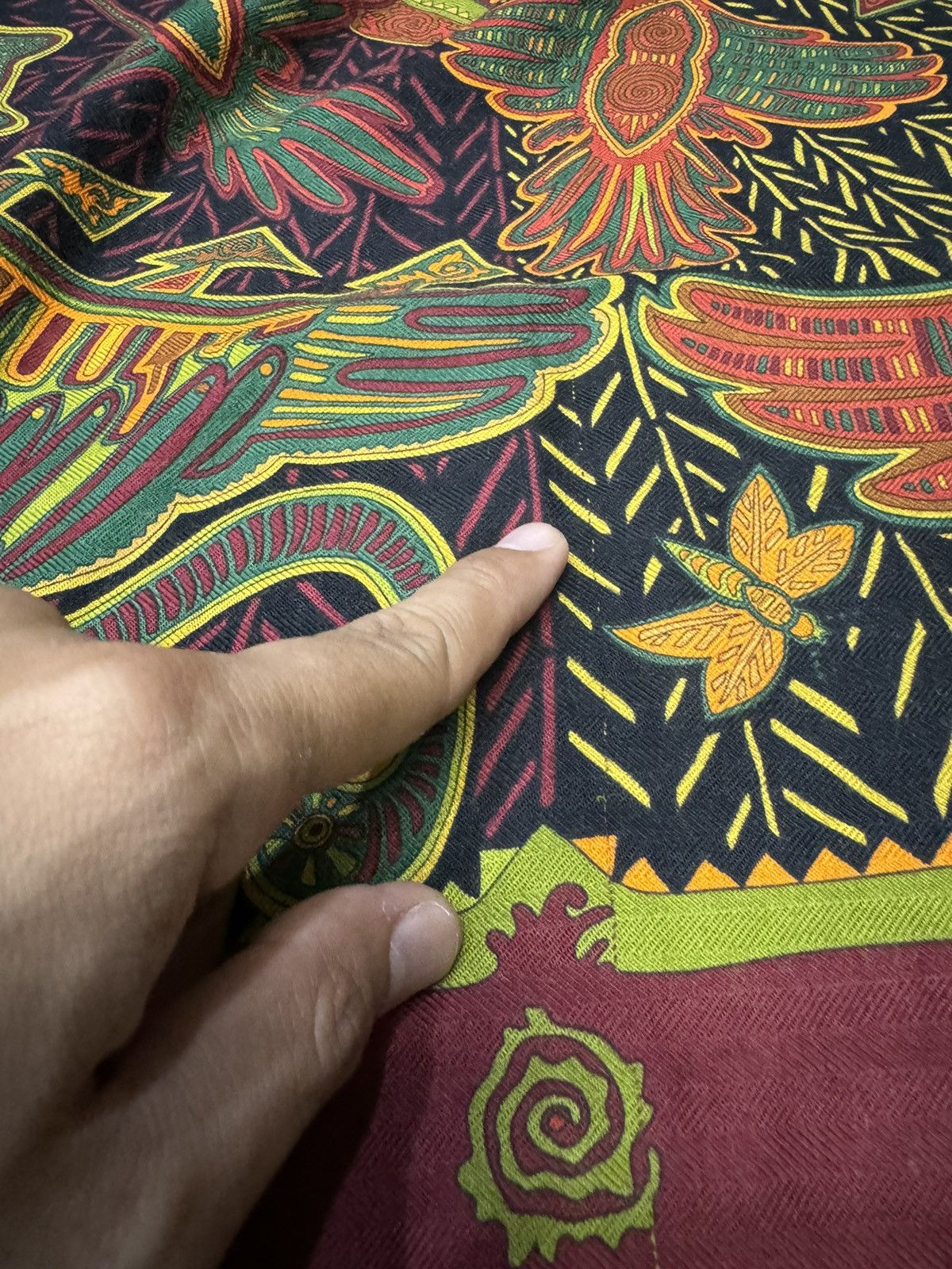 Hermes HERMES LEGENDE KUNA PEUPLE DE PANAMA CASHMERE SILK SCARF Size ONE SIZE - 11 Thumbnail