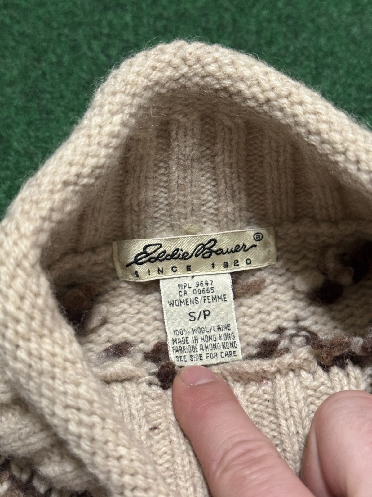 Eddie Bauer Vintage Eddie Baur Wool Nordic Knit Fair Isle Small Sweater Size S / US 4 / IT 40 - 3 Thumbnail
