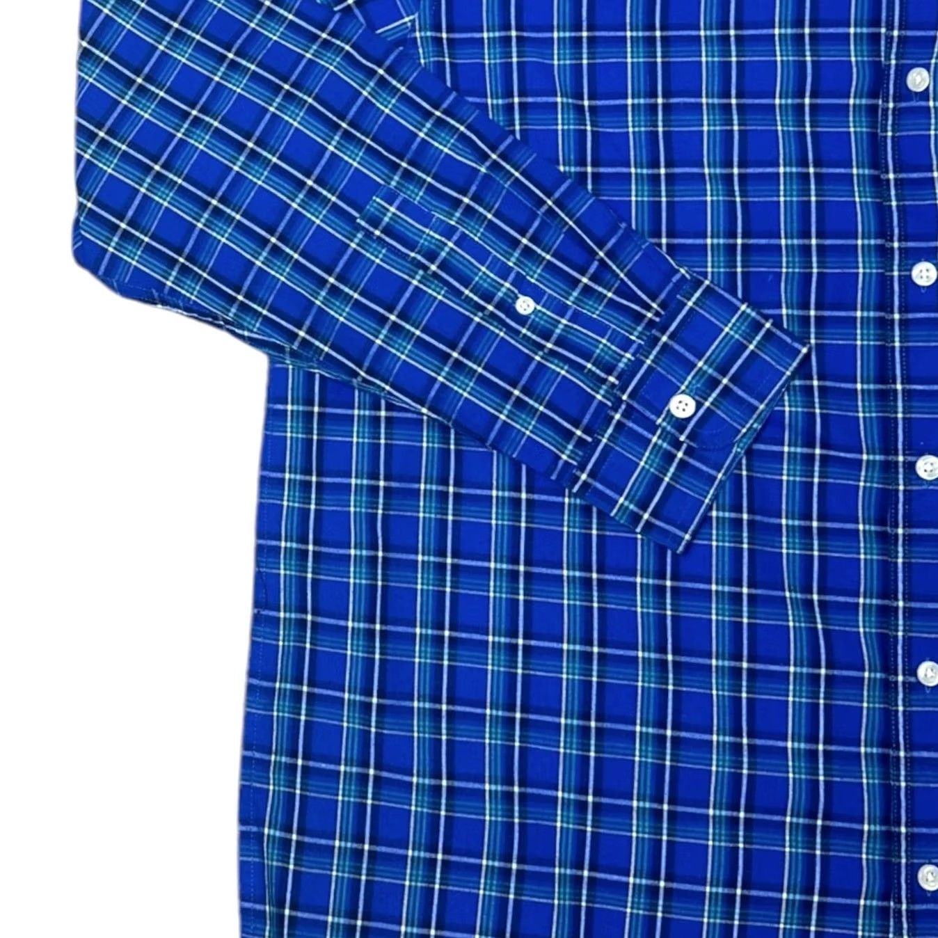 Chaps Chaps Mens Large Blue Plaid Button-Down Long Sleeve Shirt Size US L / EU 52-54 / 3 - 3 Thumbnail