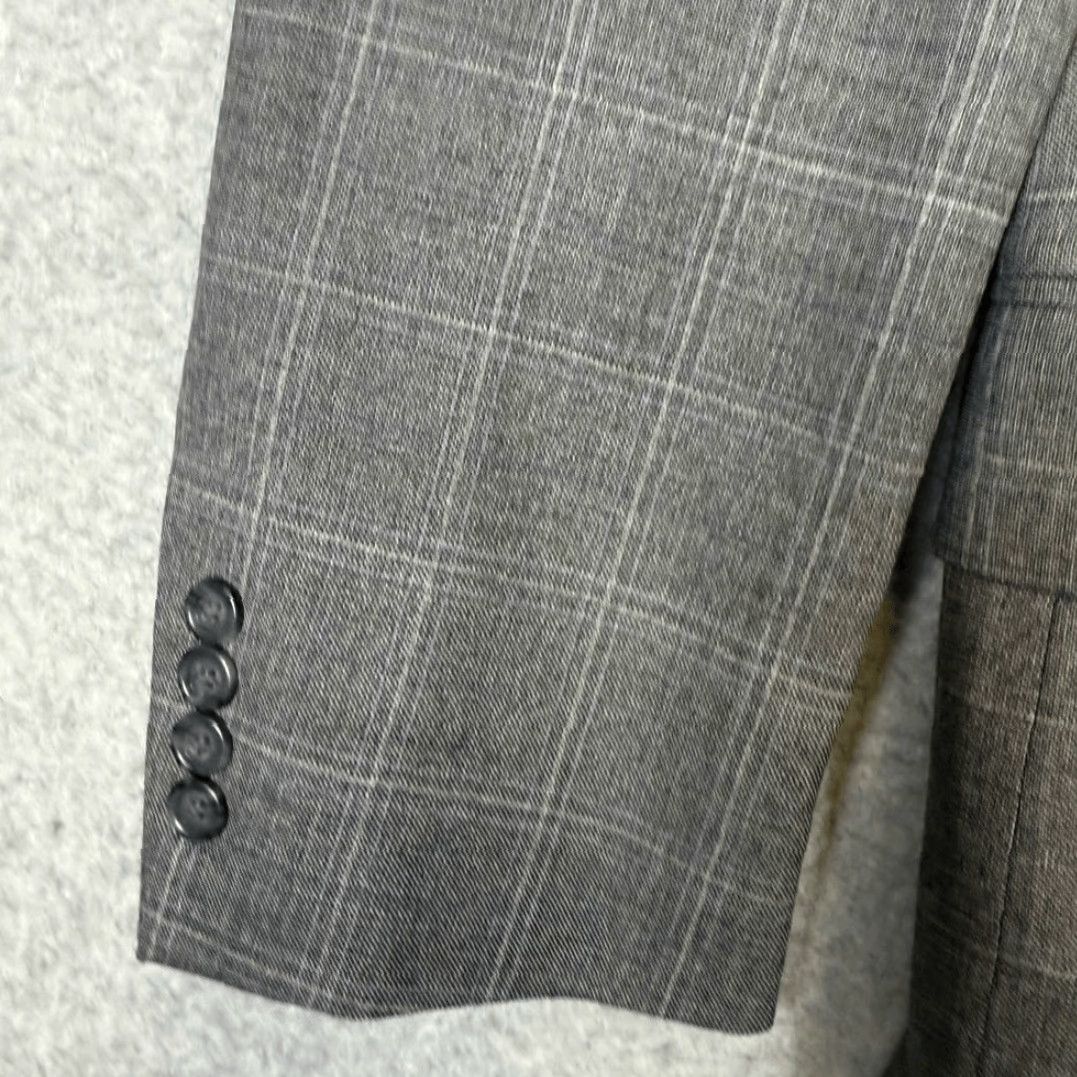 Jos. A. Bank Jos. A Banks Men's 41L Wool Tailored Fit Suit Jacket Coat Gray Jacket Men Wool Suit Jacket Gray 41L Mens Size 42R - 3 Thumbnail