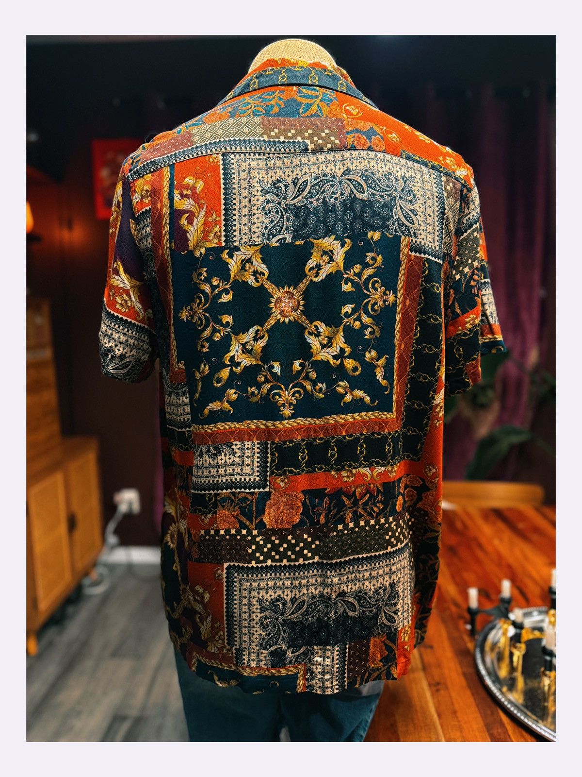 Asos ASOS DESIGN Baroque Patchwork Shirt – Size M Size US M / EU 48-50 / 2 - 8 Thumbnail