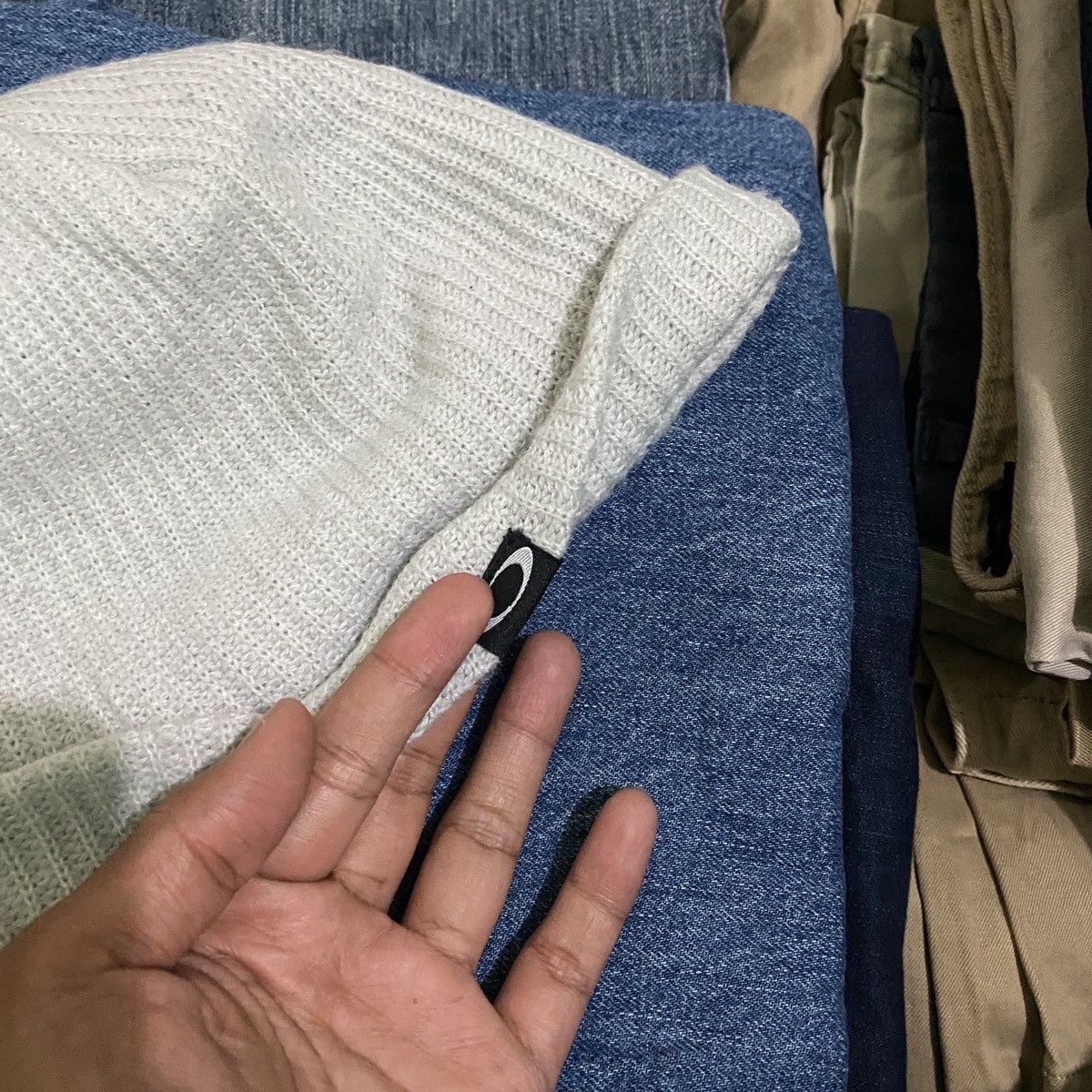 Oakley × Vintage Oakley Logo Beanie Hat Size ONE SIZE - 2 Thumbnail