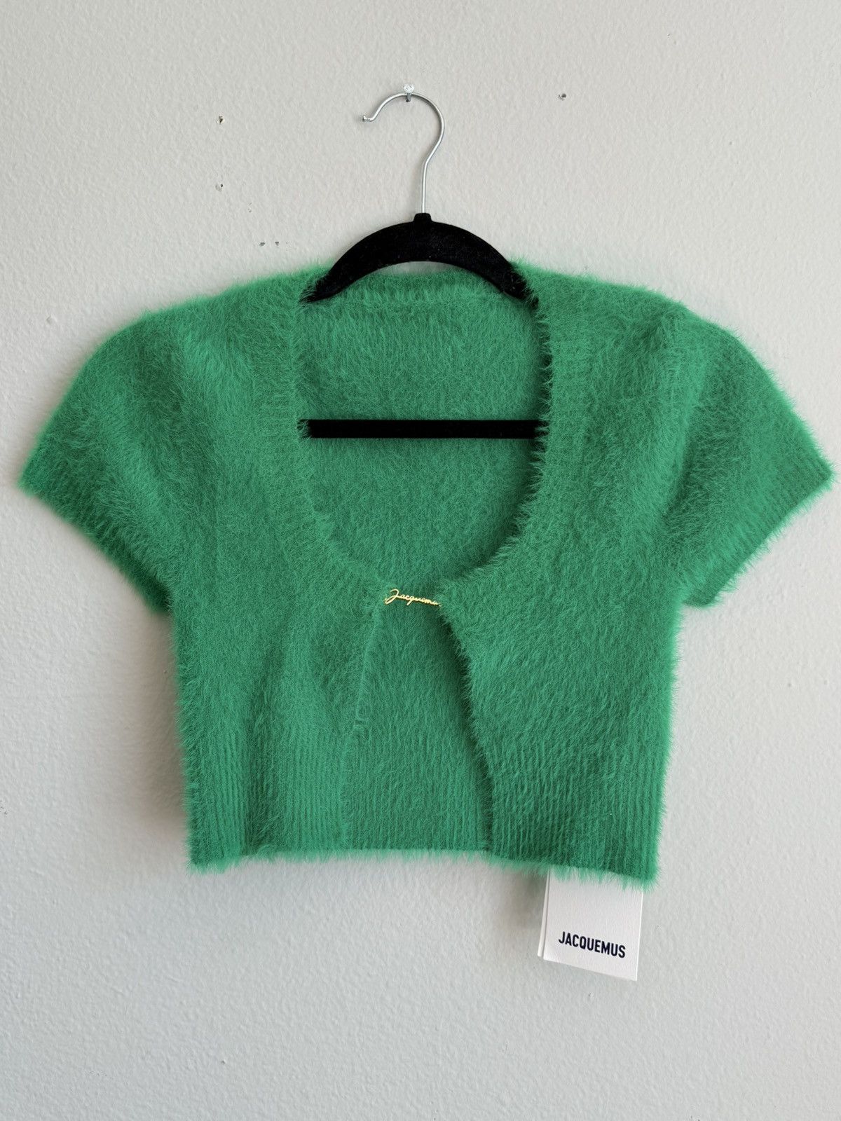 Jacquemus JACQUEMUS Neve cropped brushed knitted cardigan Size XS / US 0-2 / IT 36-38 - 1 Thumbnail