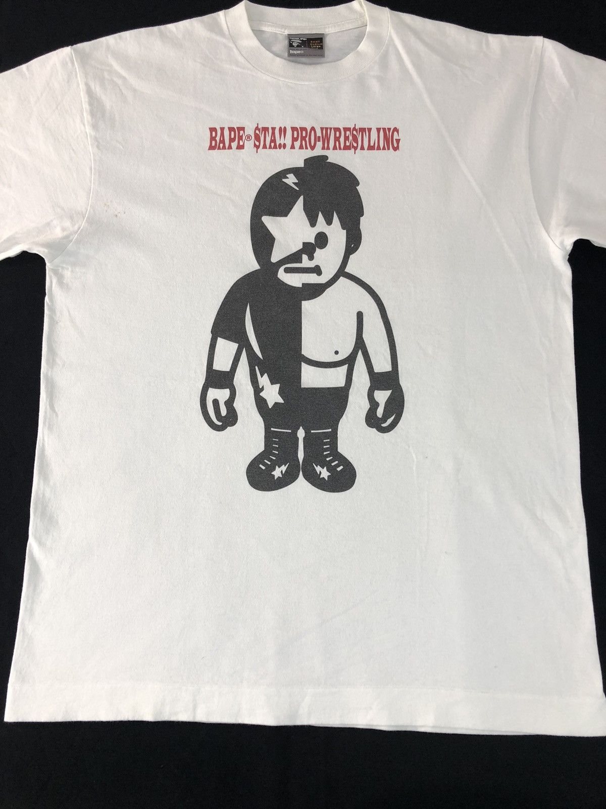 Bape Vintage Bape Sta Pro Wrestling Tee Size US L / EU 52-54 / 3 - 3 Thumbnail