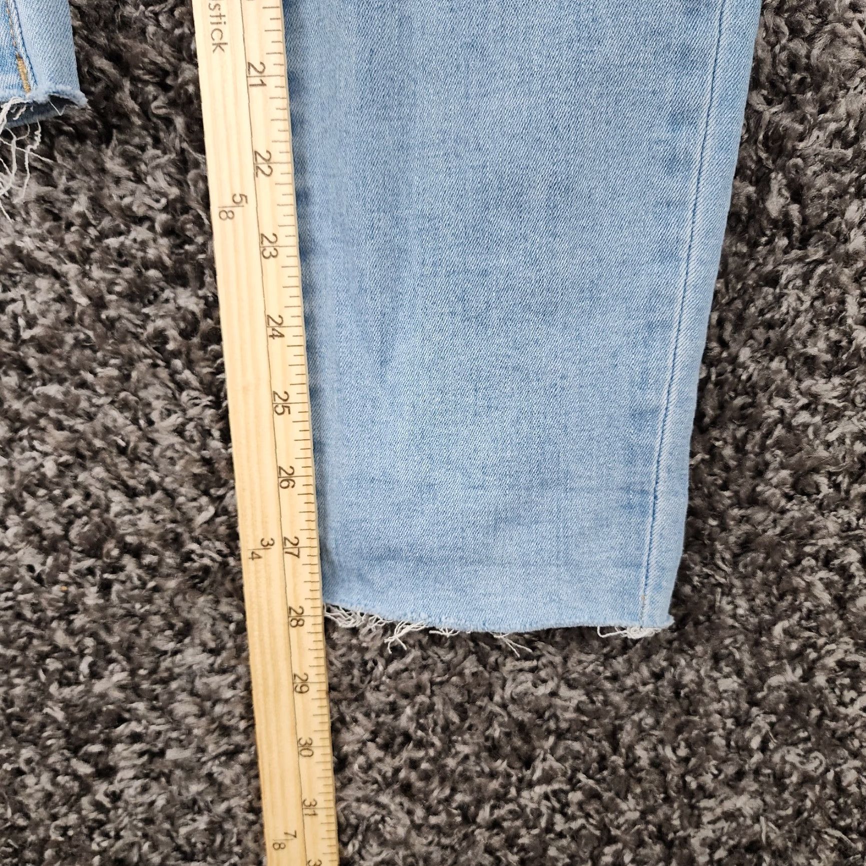 Vintage Ashley Mason Jeans Women's Light Wash Belted Ankle Blue Size 7 Size 28" / US 6 / IT 42 - 5 Thumbnail