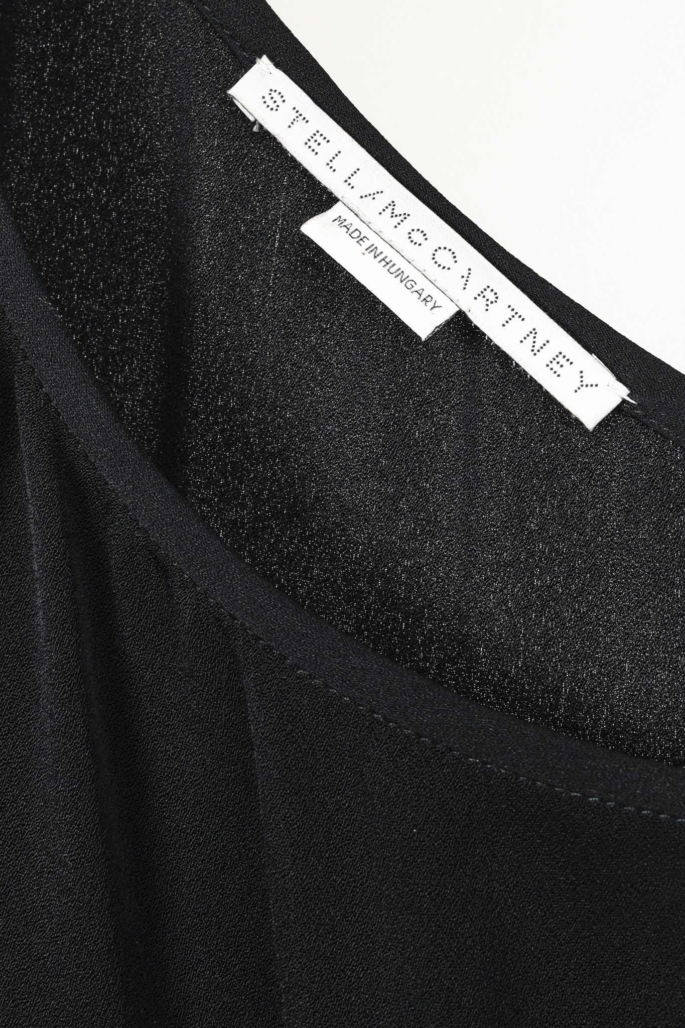 Stella McCartney Stella McCartney Cady One-Shoulder Draped-Peplum Midi Dress Size XS / US 0-2 / IT 36-38 - 4 Thumbnail