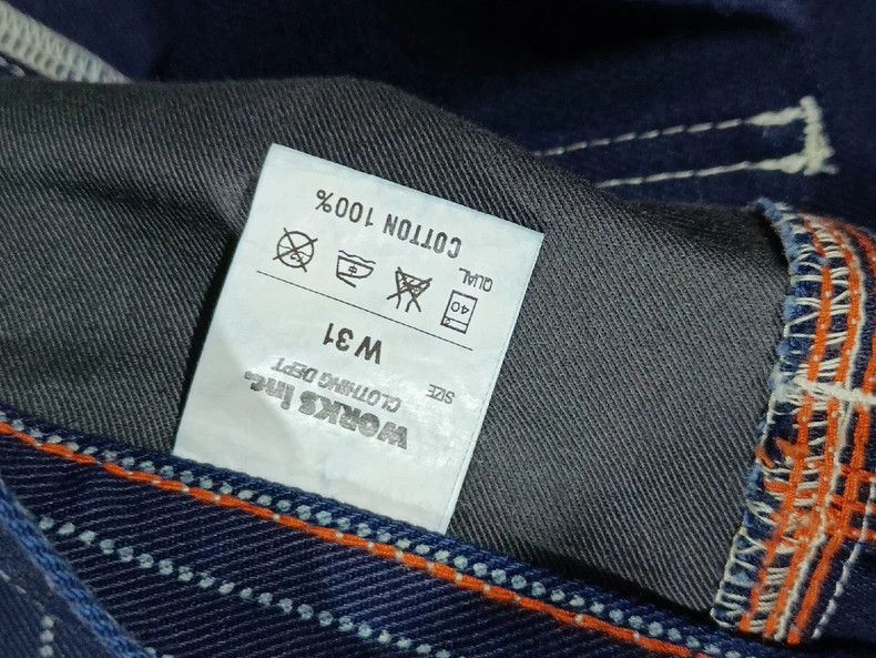 Iron Heart Iron Heart Wabash discharge striped jeans, blue dyed lumbe Size US 31 - 7 Thumbnail