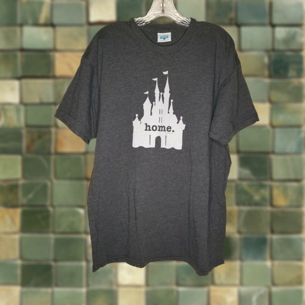 Vintage VINTAGE The Home T Graphic T-Shirt Castle USA Men’s XL Single Stitch Gray Size US XL / EU 56 / 4 - 1 Thumbnail