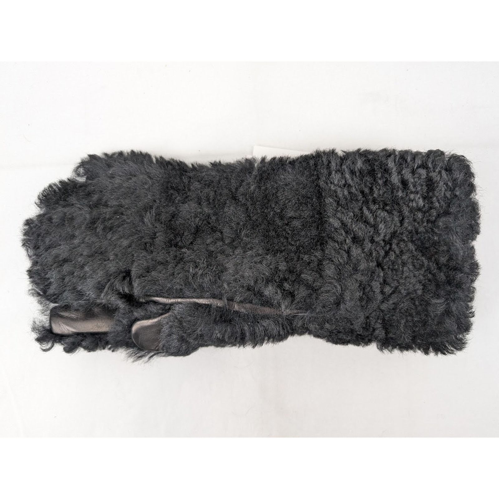 Bottega Veneta o1rshd1 Size: 8 / Gloves Teddy Shearling in Black Size ONE SIZE - 2 Thumbnail