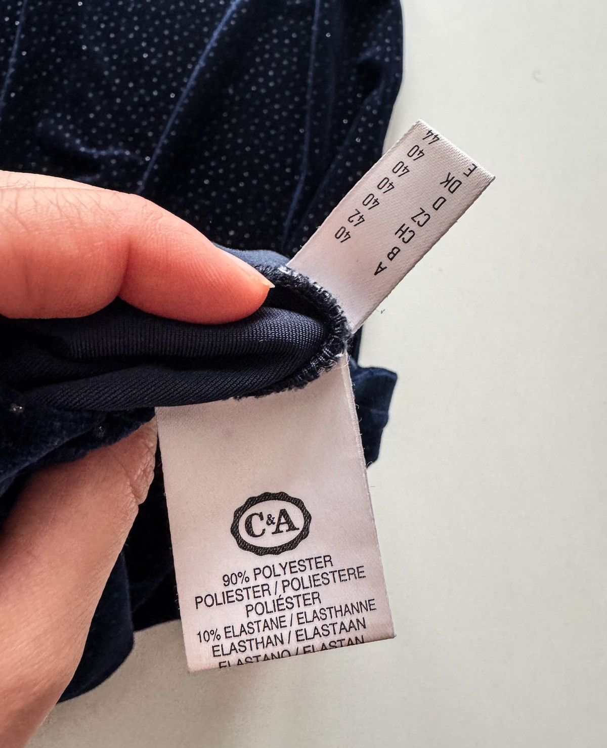 C&A Dark blue velvet dress Size M / US 6-8 / IT 42-44 - 3 Thumbnail