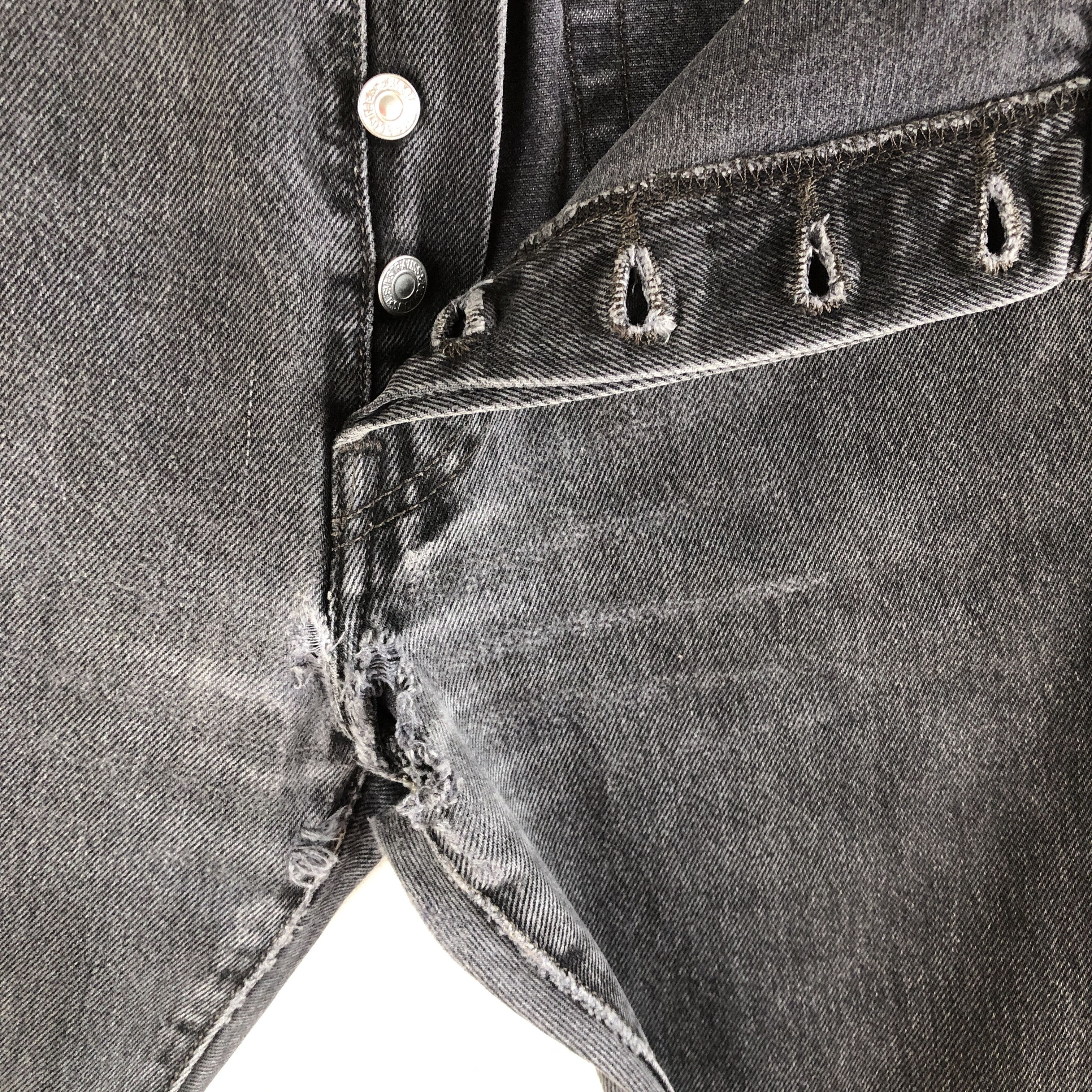 Levi's Vintage Levis 501 Jeans Super Black Levi's Stonewash Denim Size US 34 / EU 50 - 9 Thumbnail
