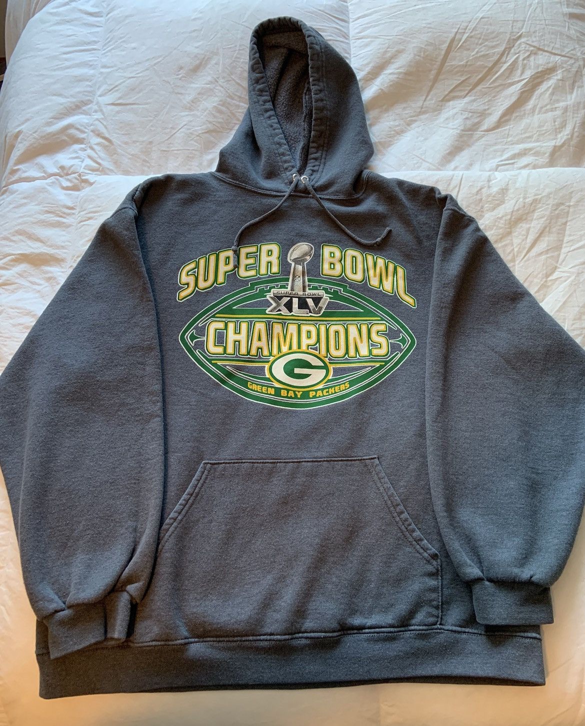 Russell Athletic Green Bay Packers Super Bowl XLV Champions Hoodie Size US L / EU 52-54 / 3 - 1 Thumbnail