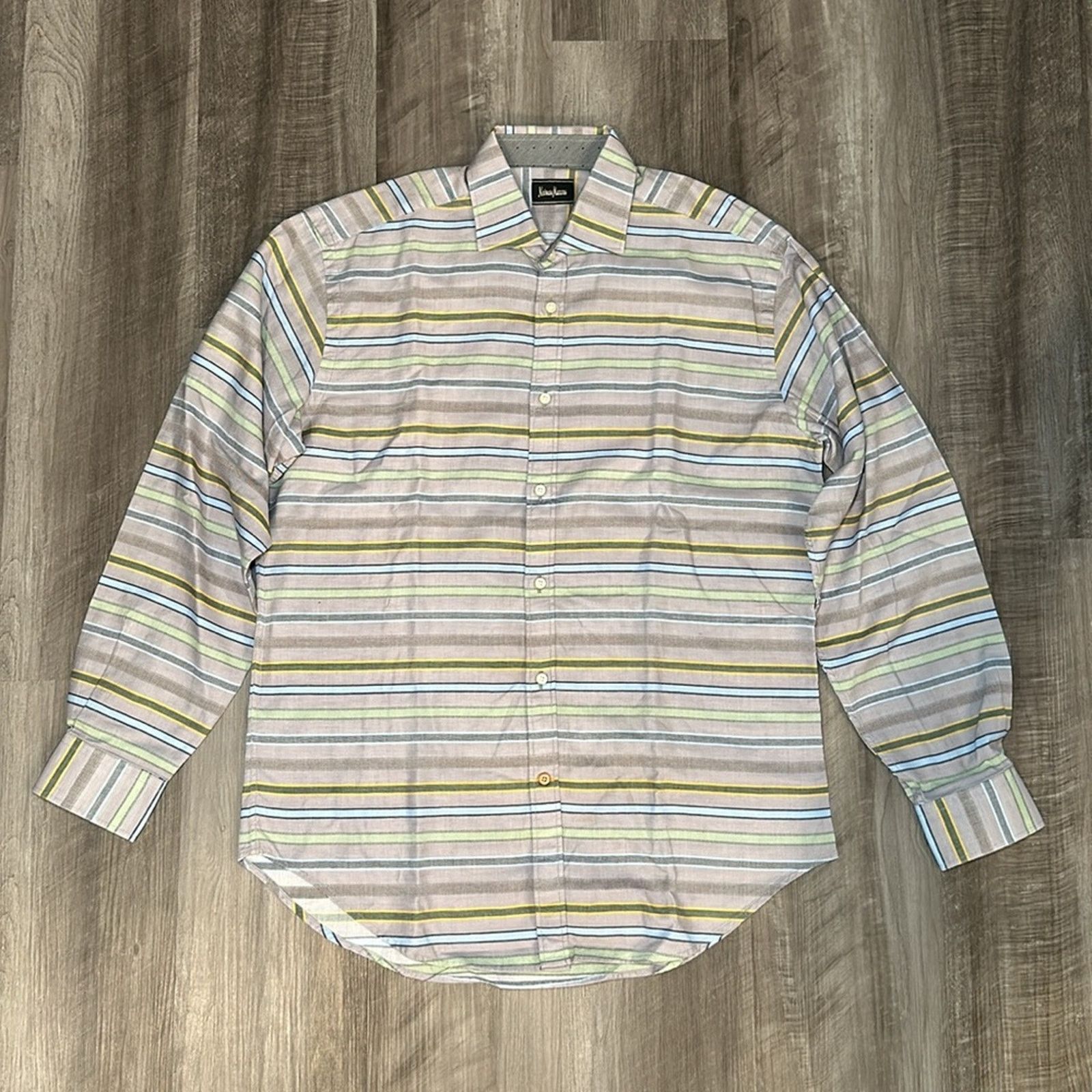 Neiman Marcus Neiman Marcus Long Sleeve Button Down - Medium Size US M / EU 48-50 / 2 - 2 Thumbnail