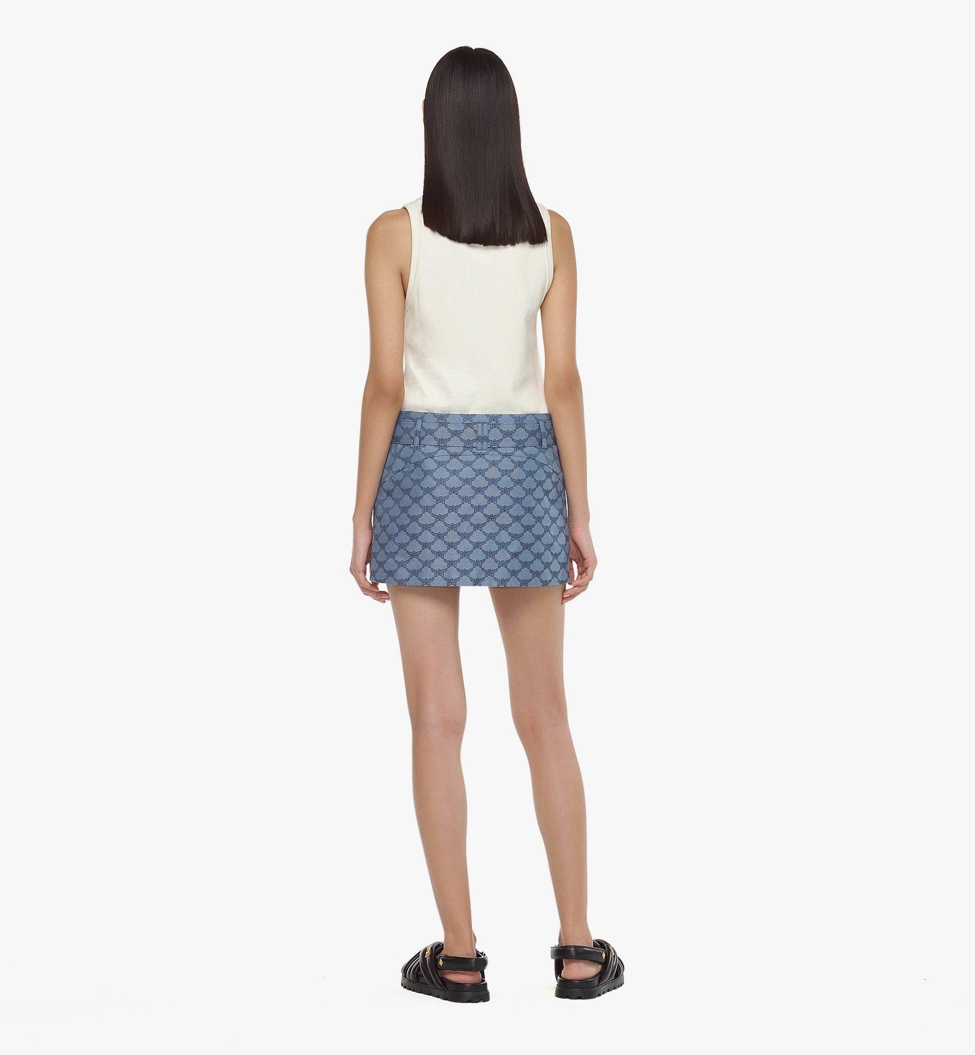 MCM o1mt1gz1224 Mini Skirt in Indigo Size 28" / US 6 / IT 42 - 5 Thumbnail