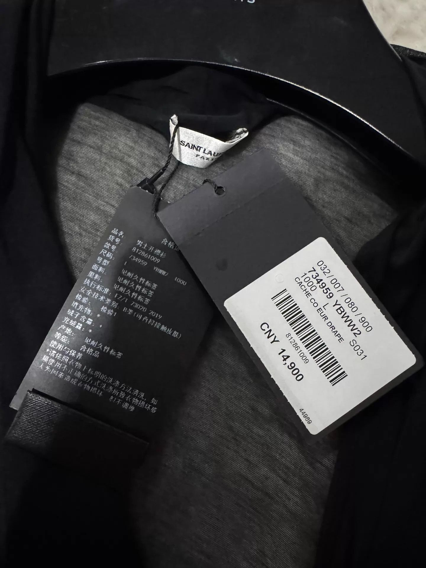 Saint Laurent Paris Saint Laurent Desert Runway Pleated Deep V Sheer Voile TopL Size US L / EU 52-54 / 3 - 4 Thumbnail
