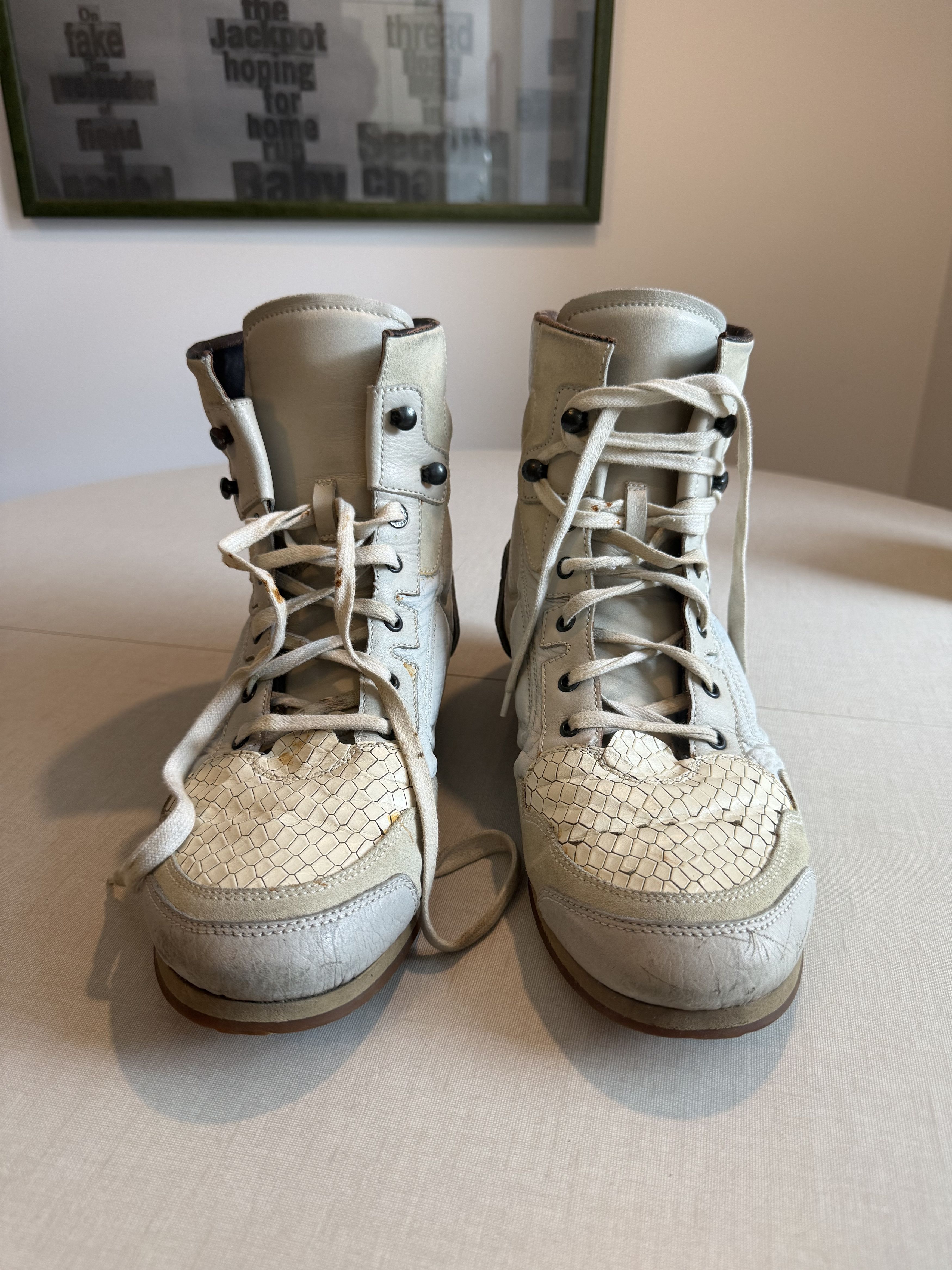 Lanvin Lanvin High Top "Boxing" Sneakers Size US 12 / EU 45 - 2 Thumbnail