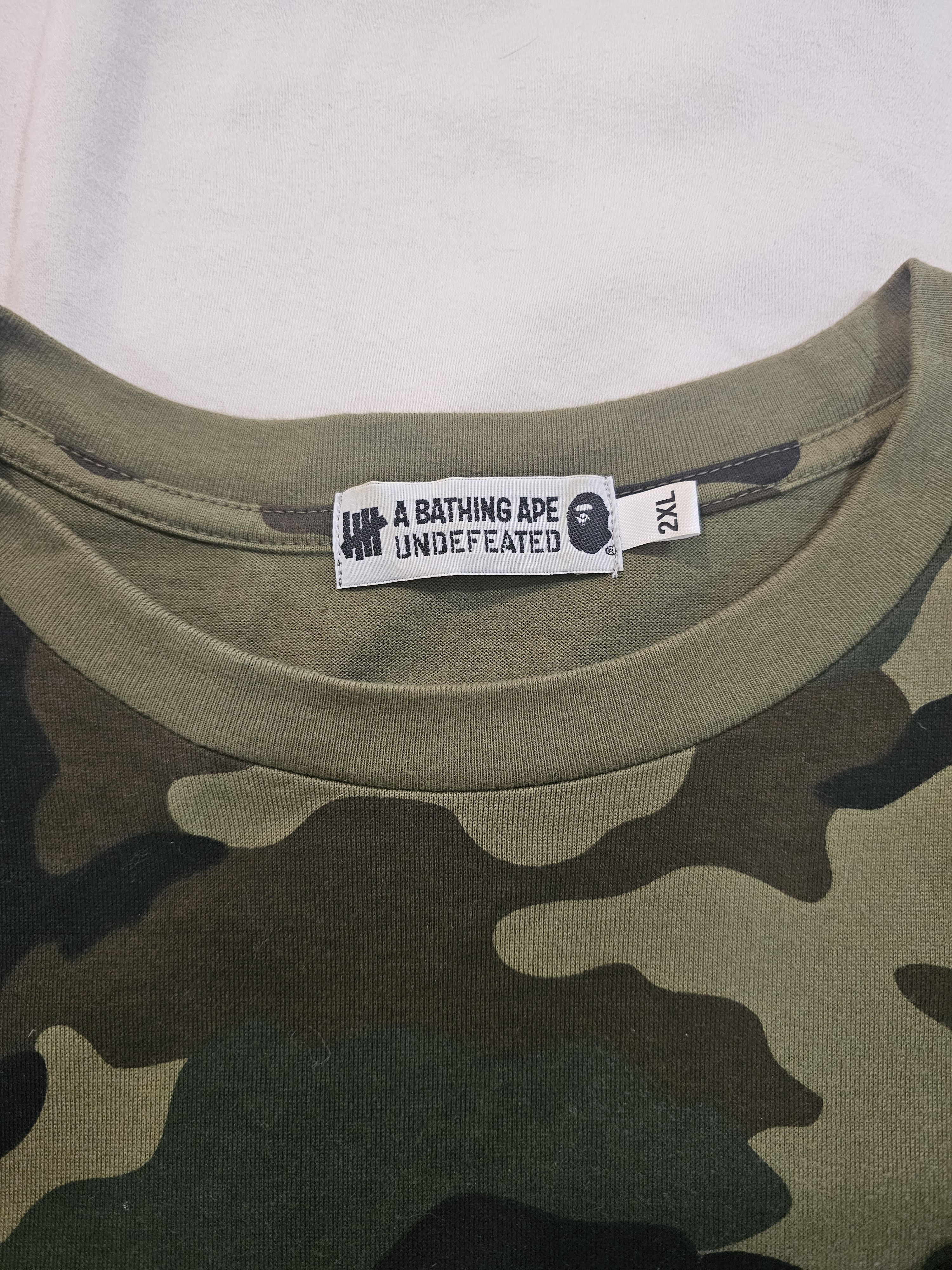 Bape A Bathing Ape Undefeated Camo Shirt Size US XXL / EU 58 / 5 - 3 Thumbnail