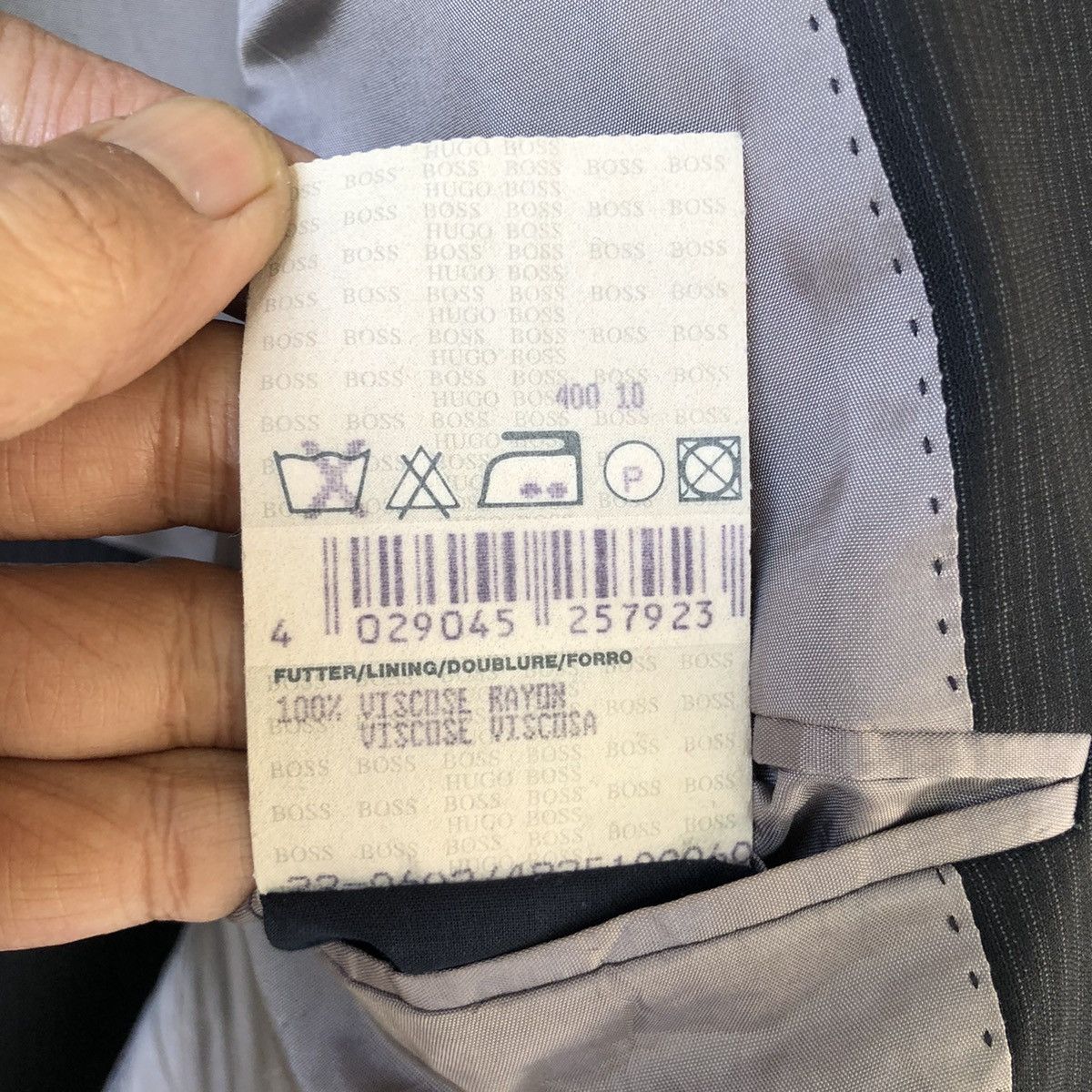 Hugo Boss BOSS HUGO BOSS “ Scorsese/Movie-H” Black Pinstripe Blazer Size 42R - 16 Thumbnail