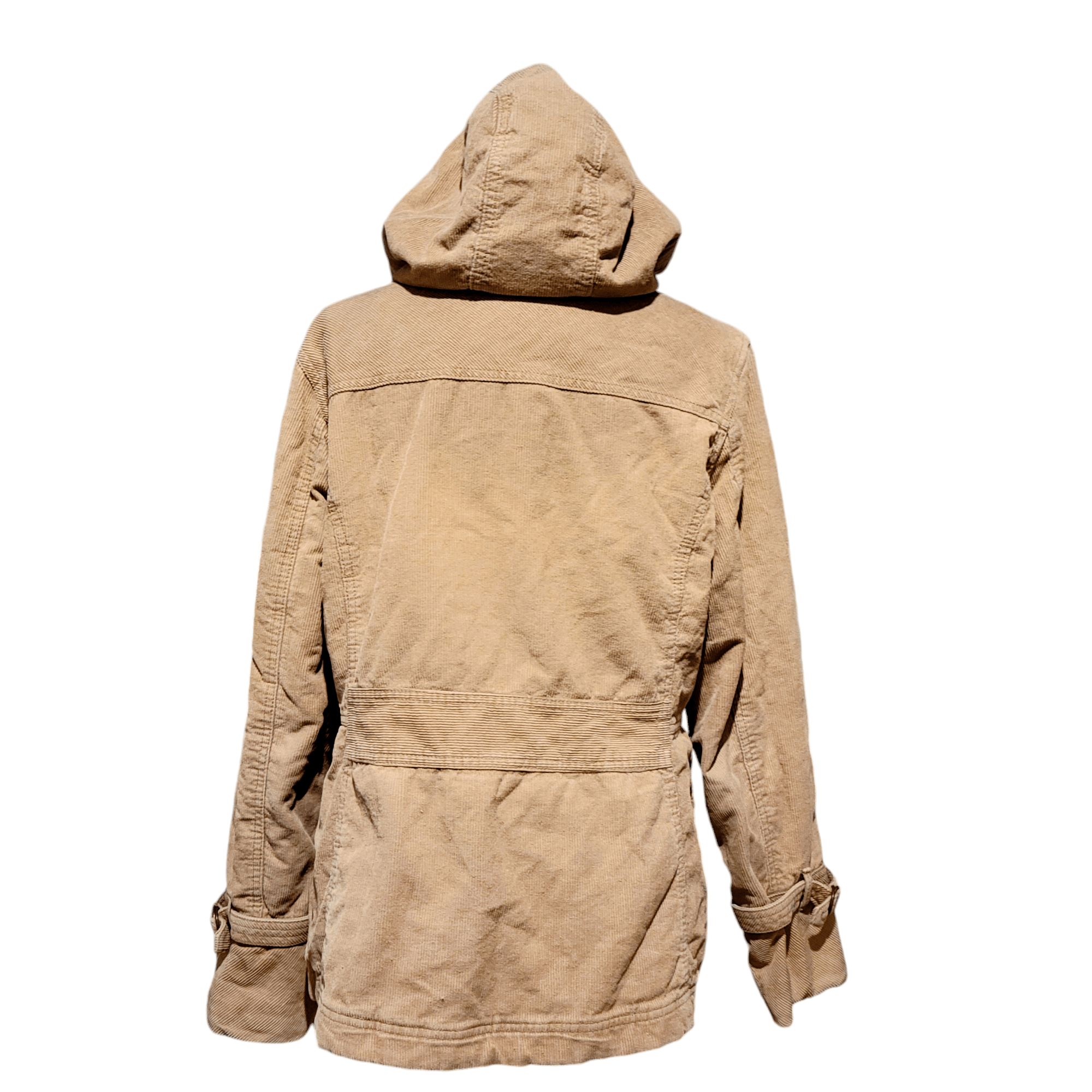 Sonoma Sonoma Soft Tan Corduroy Teddy Hooded Utility Cargo Jacket Size L / US 10 / IT 46 - 11 Thumbnail