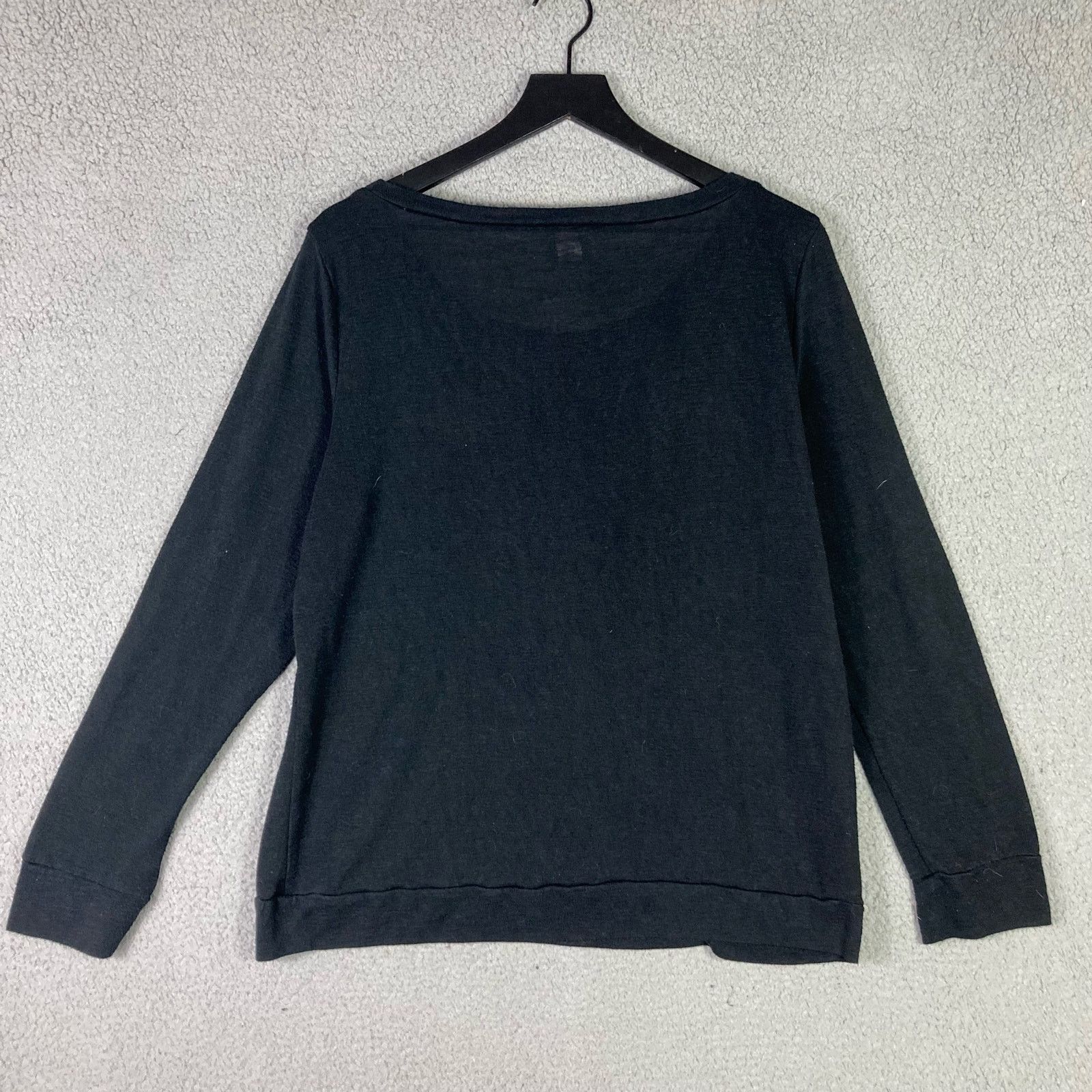 Victoria's Secret Victoria's Secret Black PJ Top Cozy Sleepwear L Womens PJs Size L / US 10 / IT 46 - 4 Thumbnail