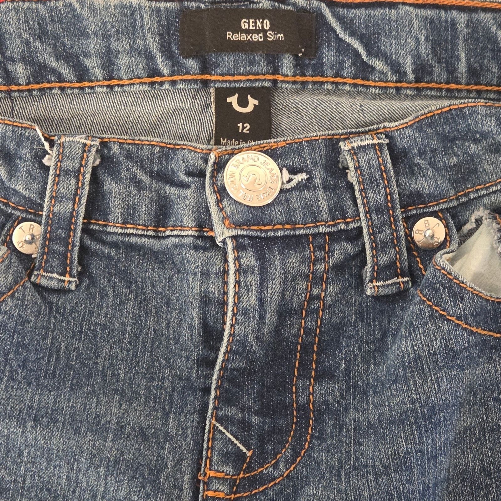 True Religion Stylish Geno True Religion Relaxed Slim Blue Jeans Size 12 Size 34" / US 12 / IT 48 - 5 Thumbnail