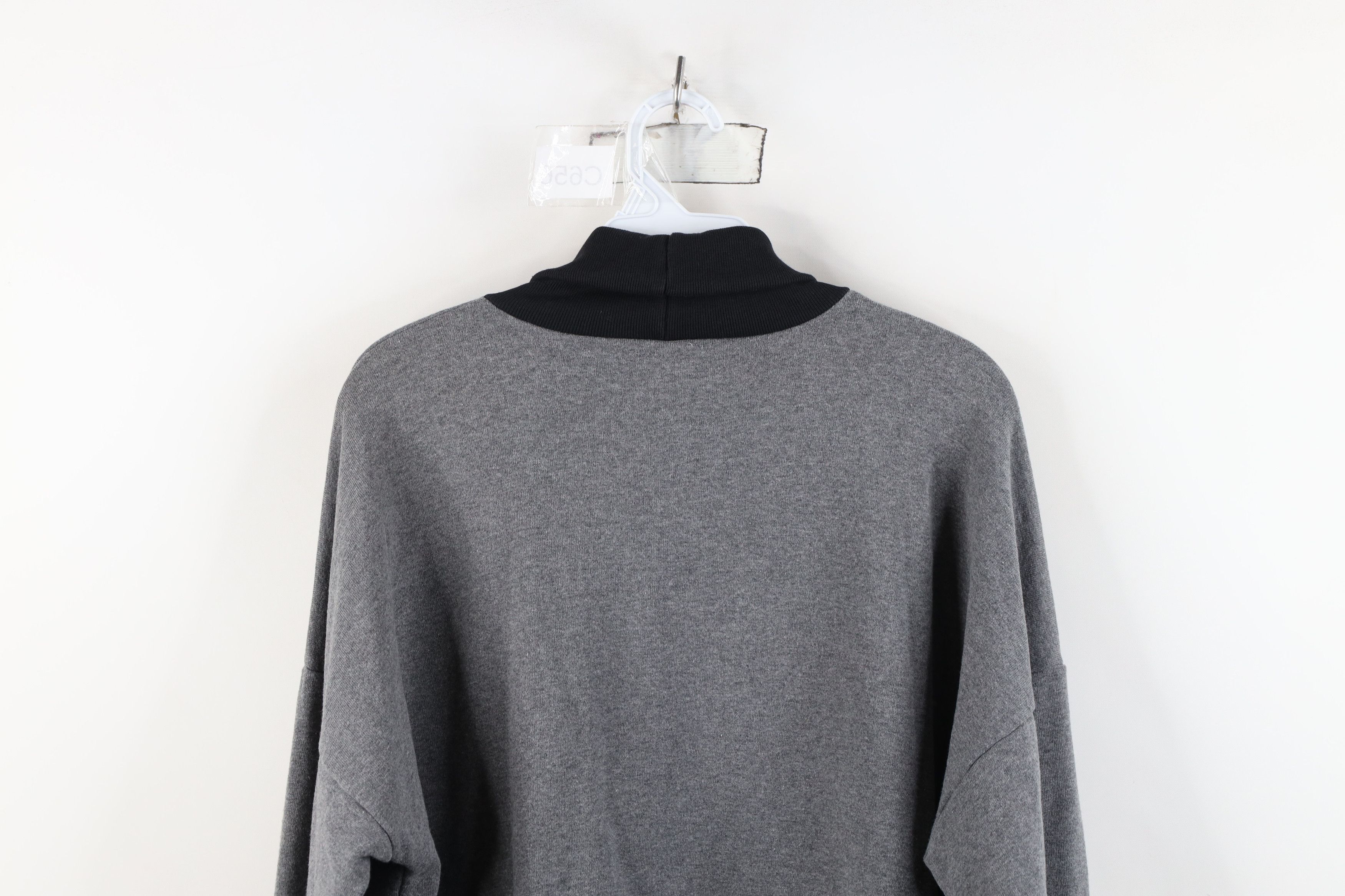 Vintage Vintage 90s Streetwear Clock Turtleneck Sweatshirt USA Size XL / US 12-14 / IT 48-50 - 12 Thumbnail