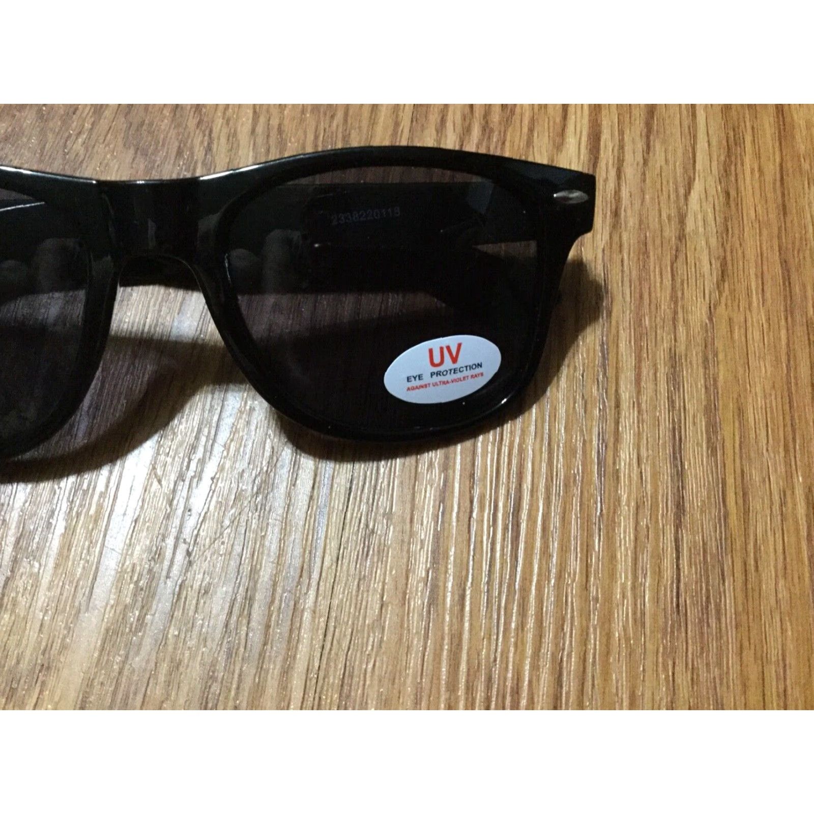 Vintage VINTAGE Women's Black Sunglasses Eyewear UV Protection Rectangle Shades Black Frame Size ONE SIZE - 2 Thumbnail